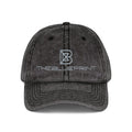 Embroidered Vintage Red Cap — Distressed Logo Baseball Hat