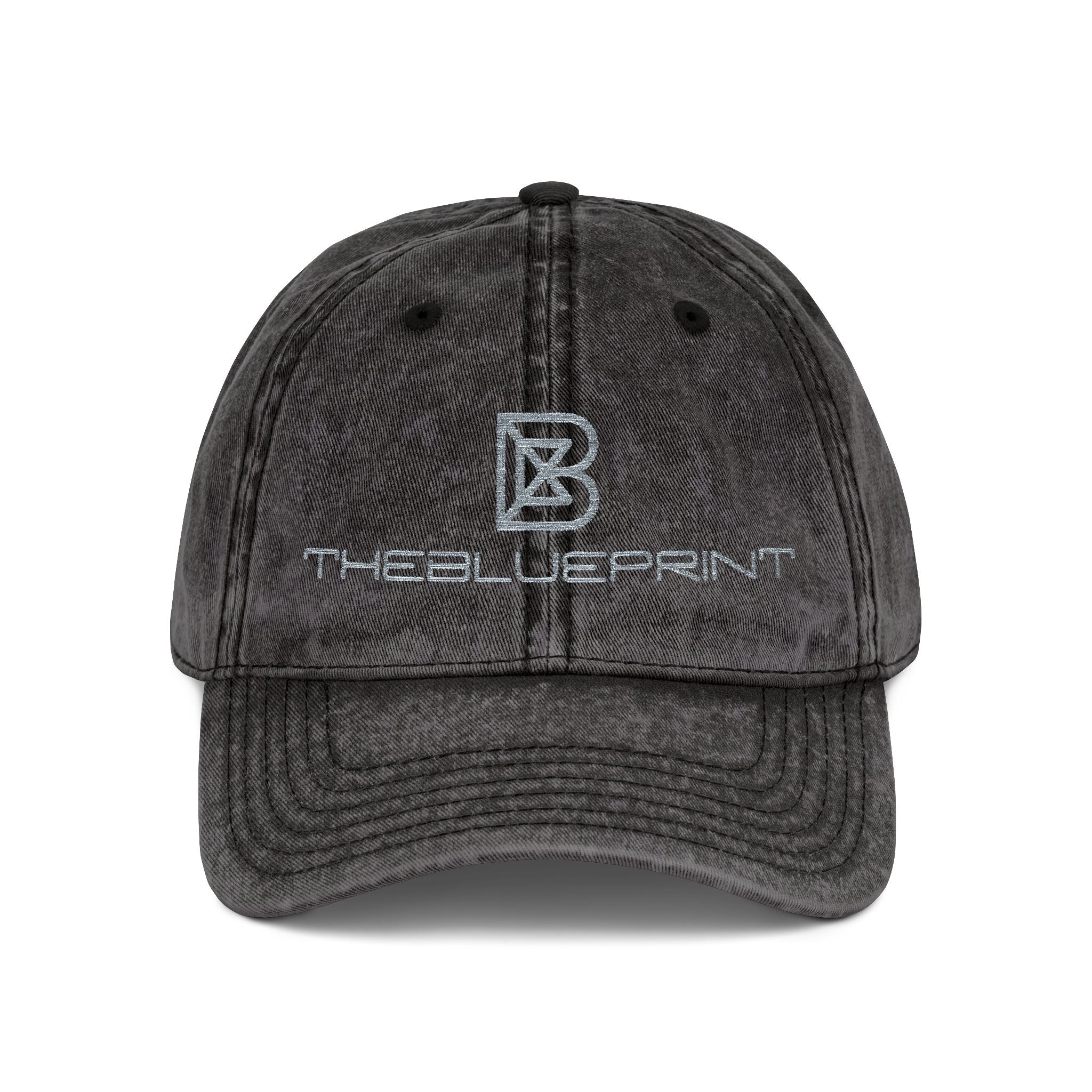 Embroidered Vintage Red Cap — Distressed Logo Baseball Hat
