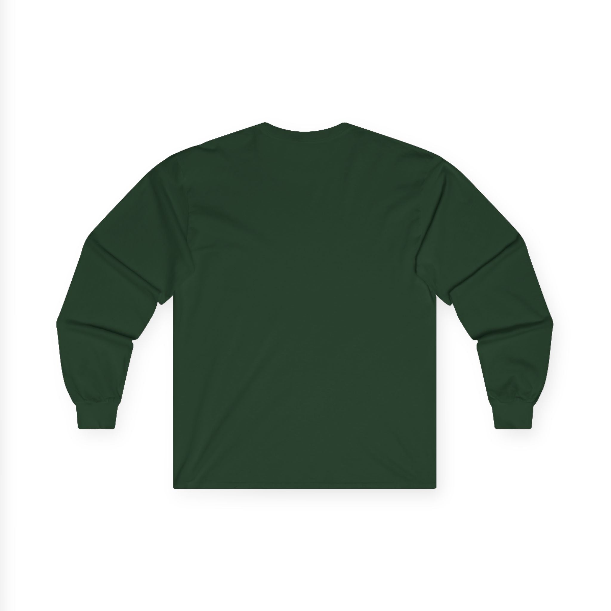Minimalist Pocket Logo Long Sleeve Tee — Heather Grey Cotton Shirt