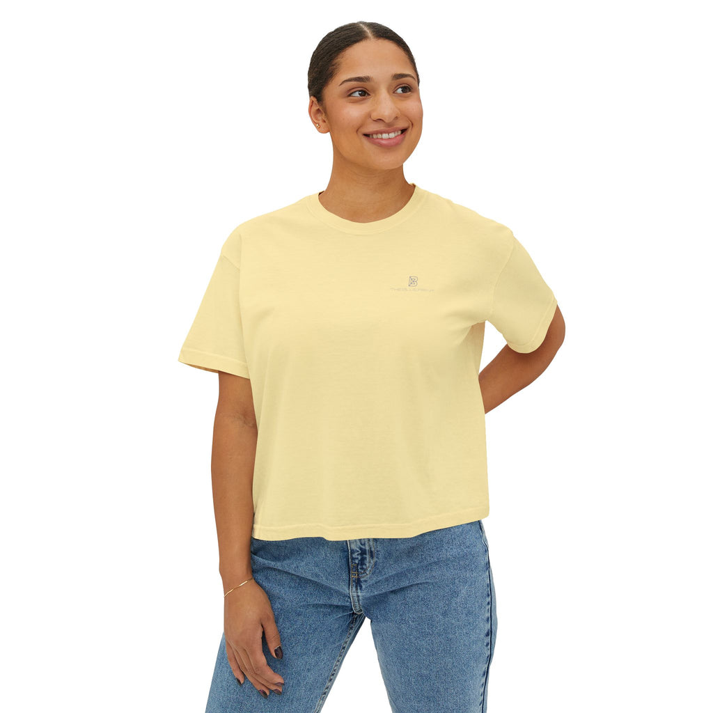 Boxy Tee — Minimal White Women's Cropped T-Shirt