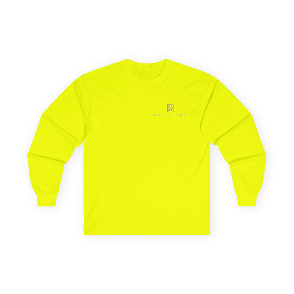 Minimalist Pocket Logo Long Sleeve Tee — Heather Grey Cotton Shirt