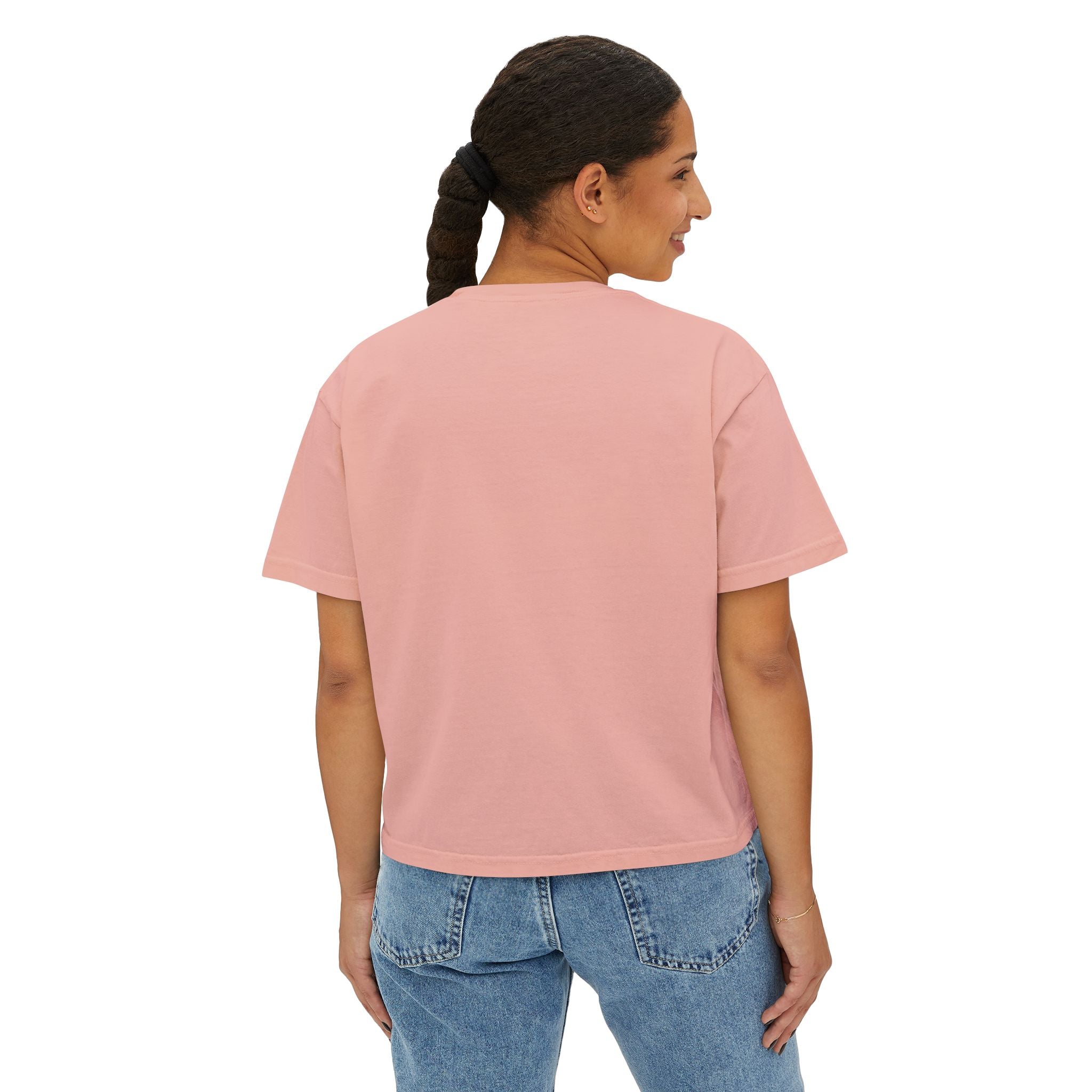 Boxy Tee — Minimal White Women's Cropped T-Shirt