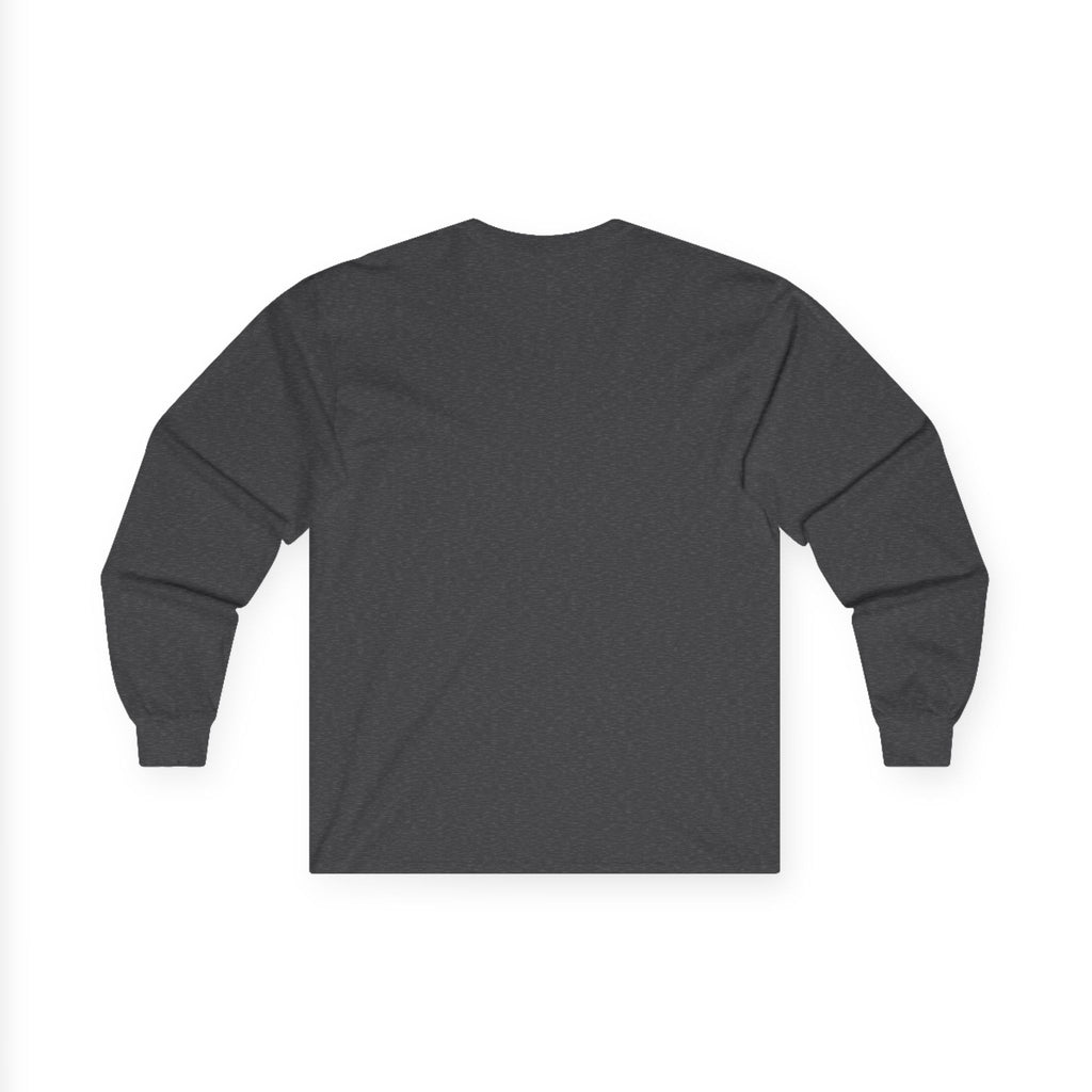 Minimalist Pocket Logo Long Sleeve Tee — Heather Grey Cotton Shirt