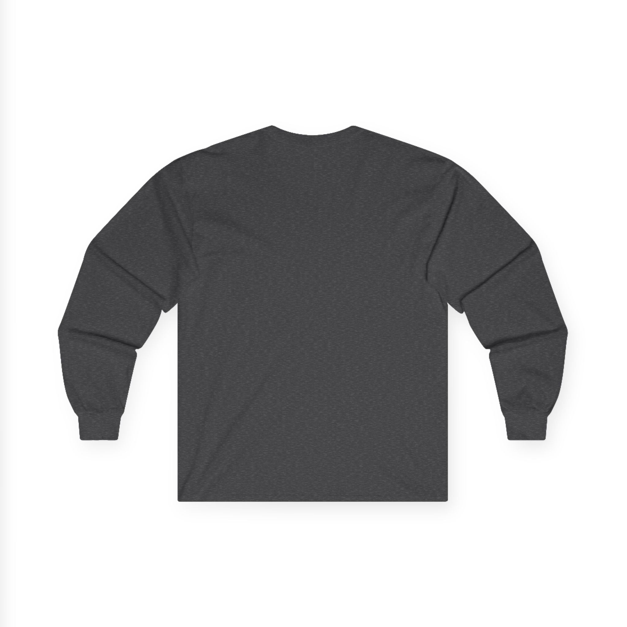 Minimalist Pocket Logo Long Sleeve Tee — Heather Grey Cotton Shirt