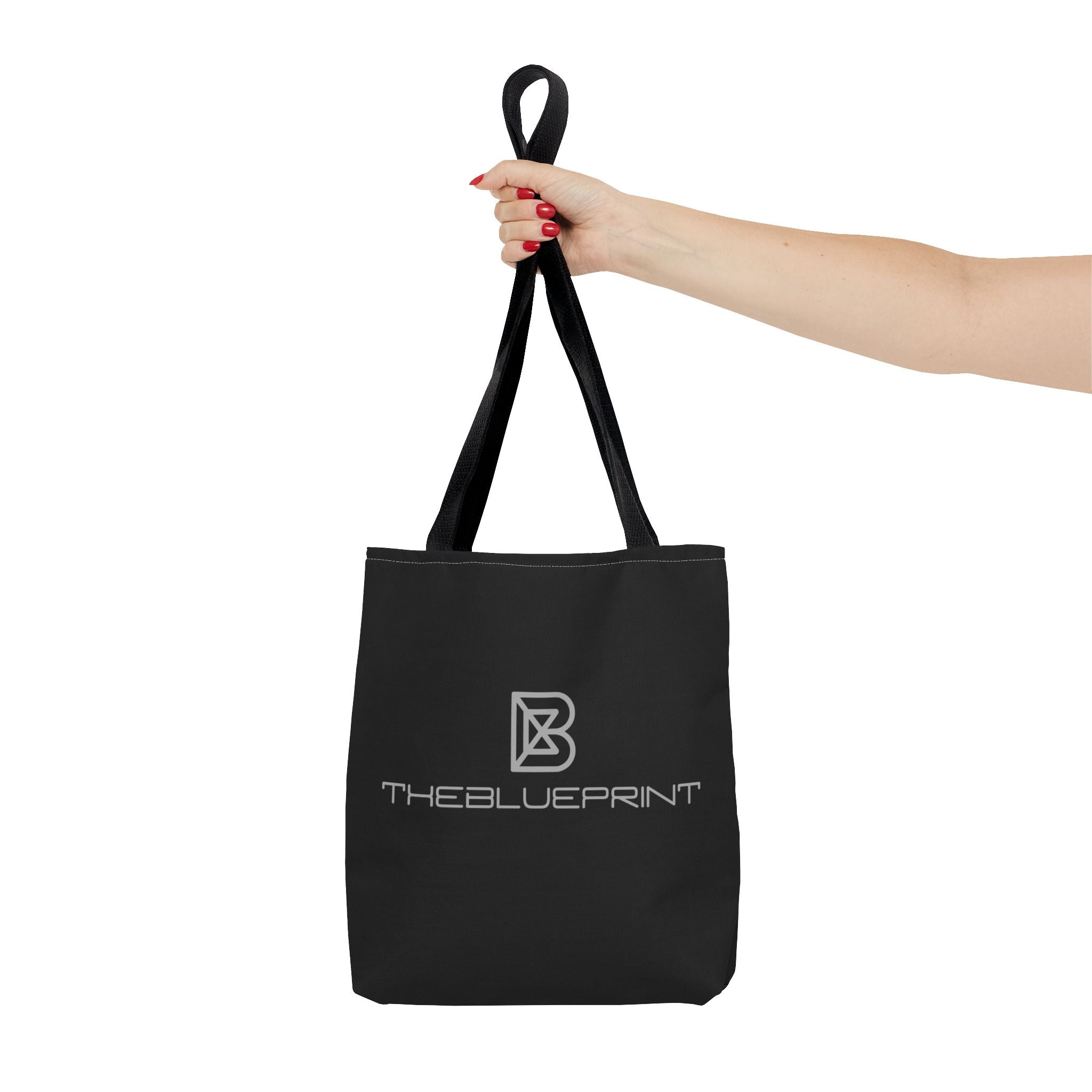 Logo Tote Bag — TheBlueprint Branded Black Carry-All