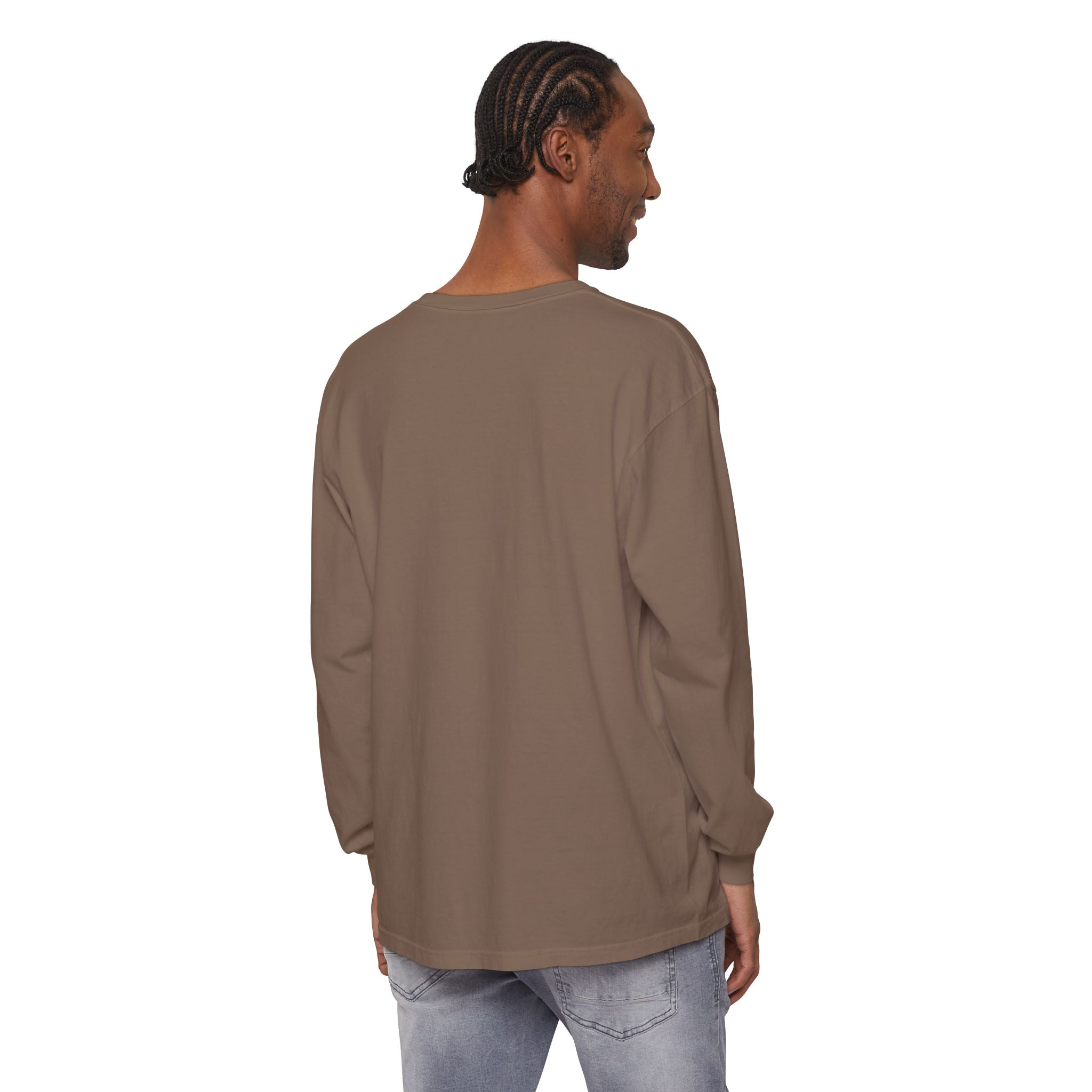Minimalist White Long Sleeve Tee — Subtle Chest Logo