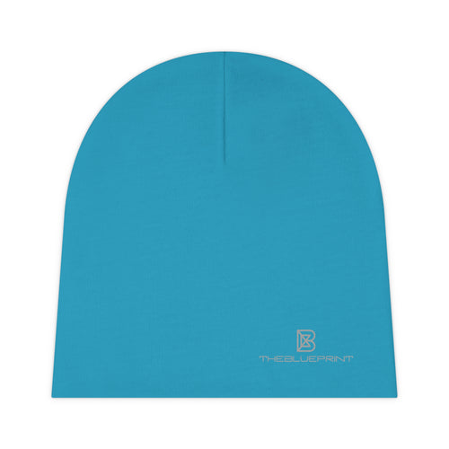 Baby Beanie — Soft Turquoise Infant Knit Cap