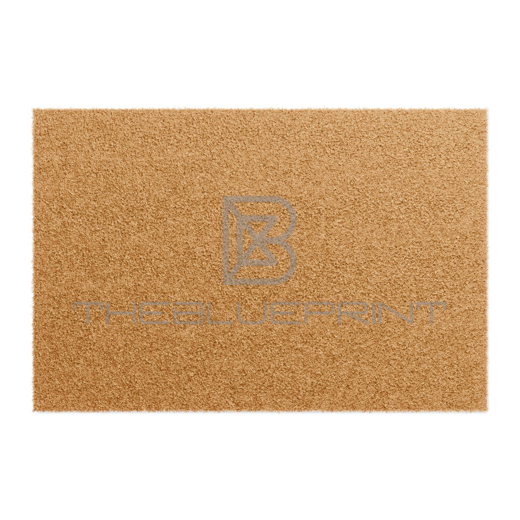Personalized Coir Doormat — Natural Welcome Mat with Custom Monogram