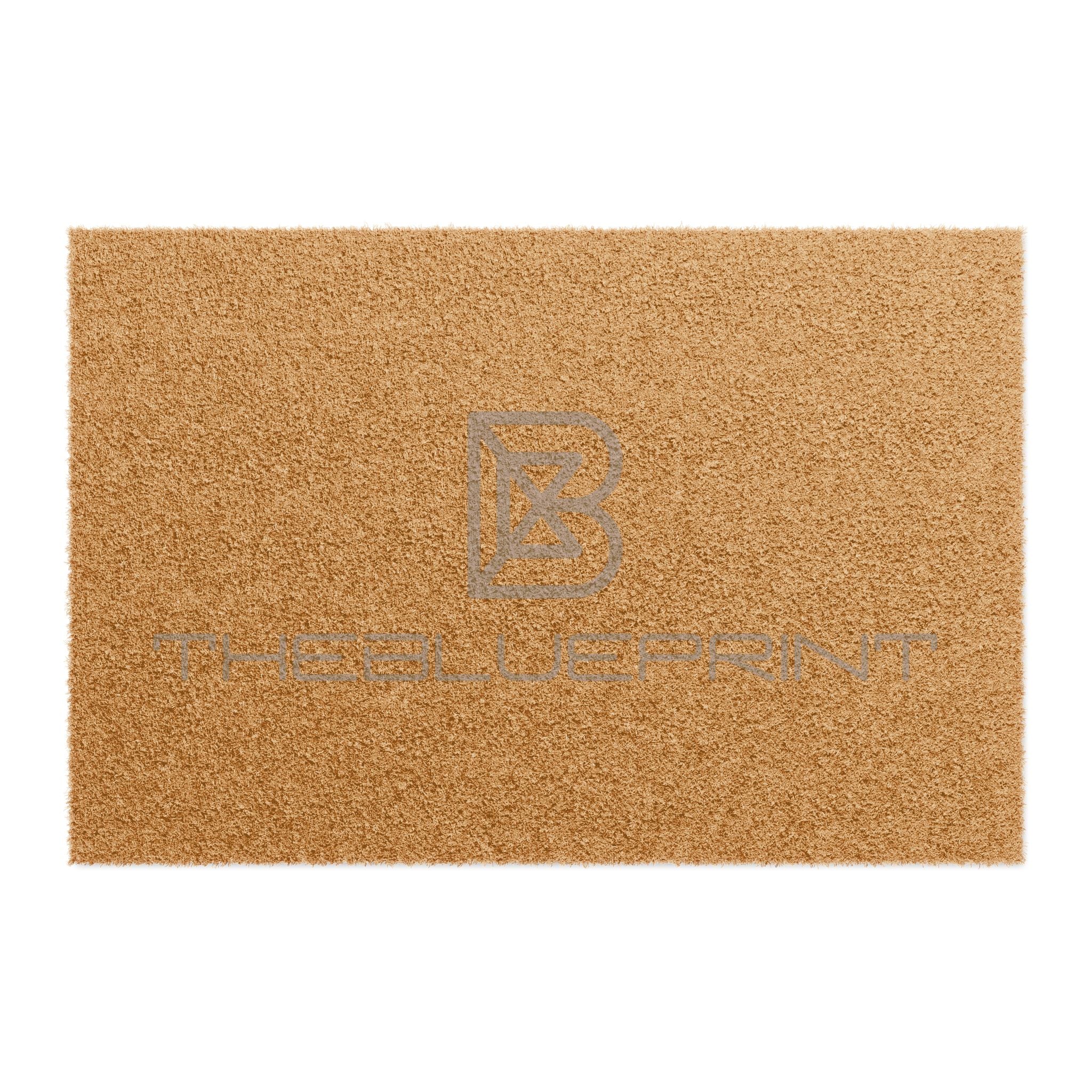 Personalized Coir Doormat — Natural Welcome Mat with Custom Monogram