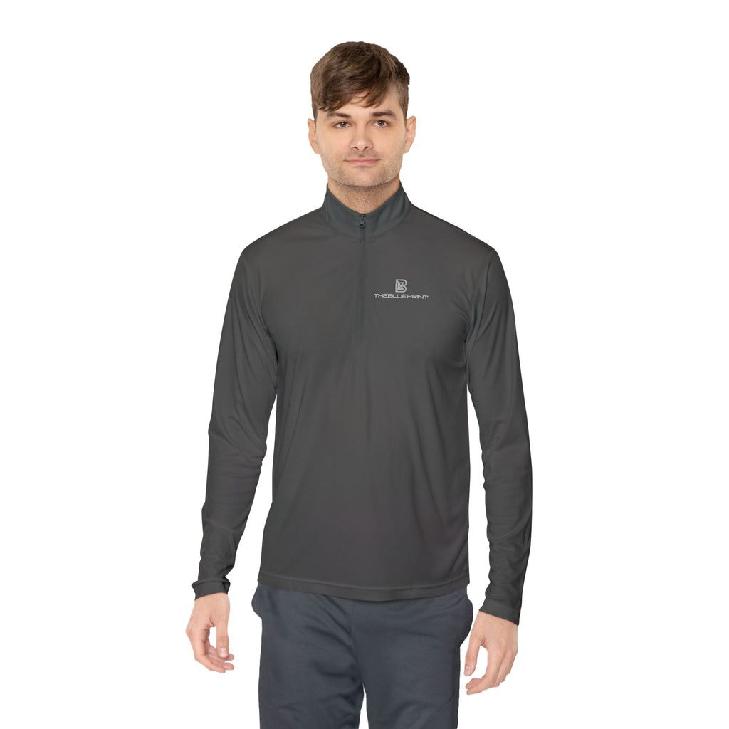 Quarter-Zip Pullover — Minimalist Small Logo Chest Pullover