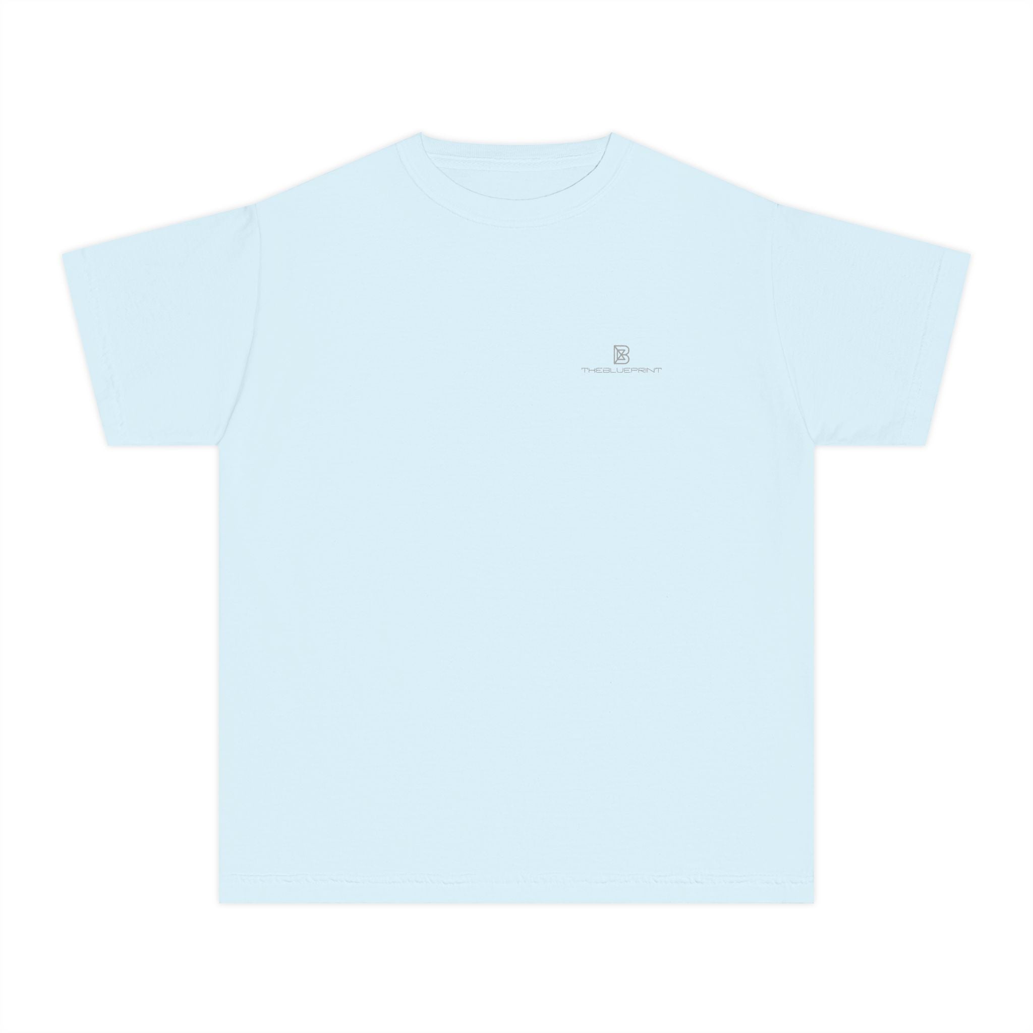 Youth Tee — Minimal Pastel Yellow Chest Logo Kids T-Shirt