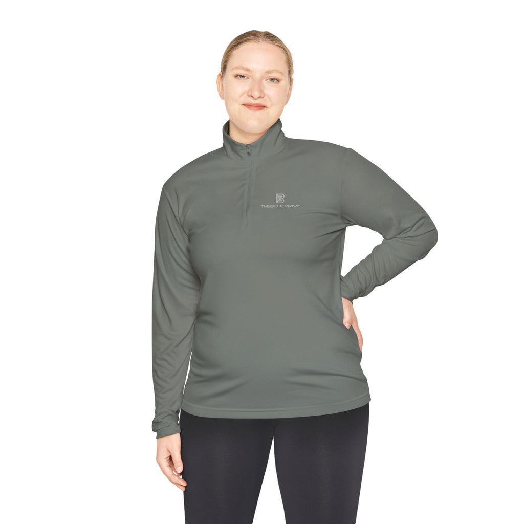 Quarter-Zip Pullover — Minimalist Small Logo Chest Pullover