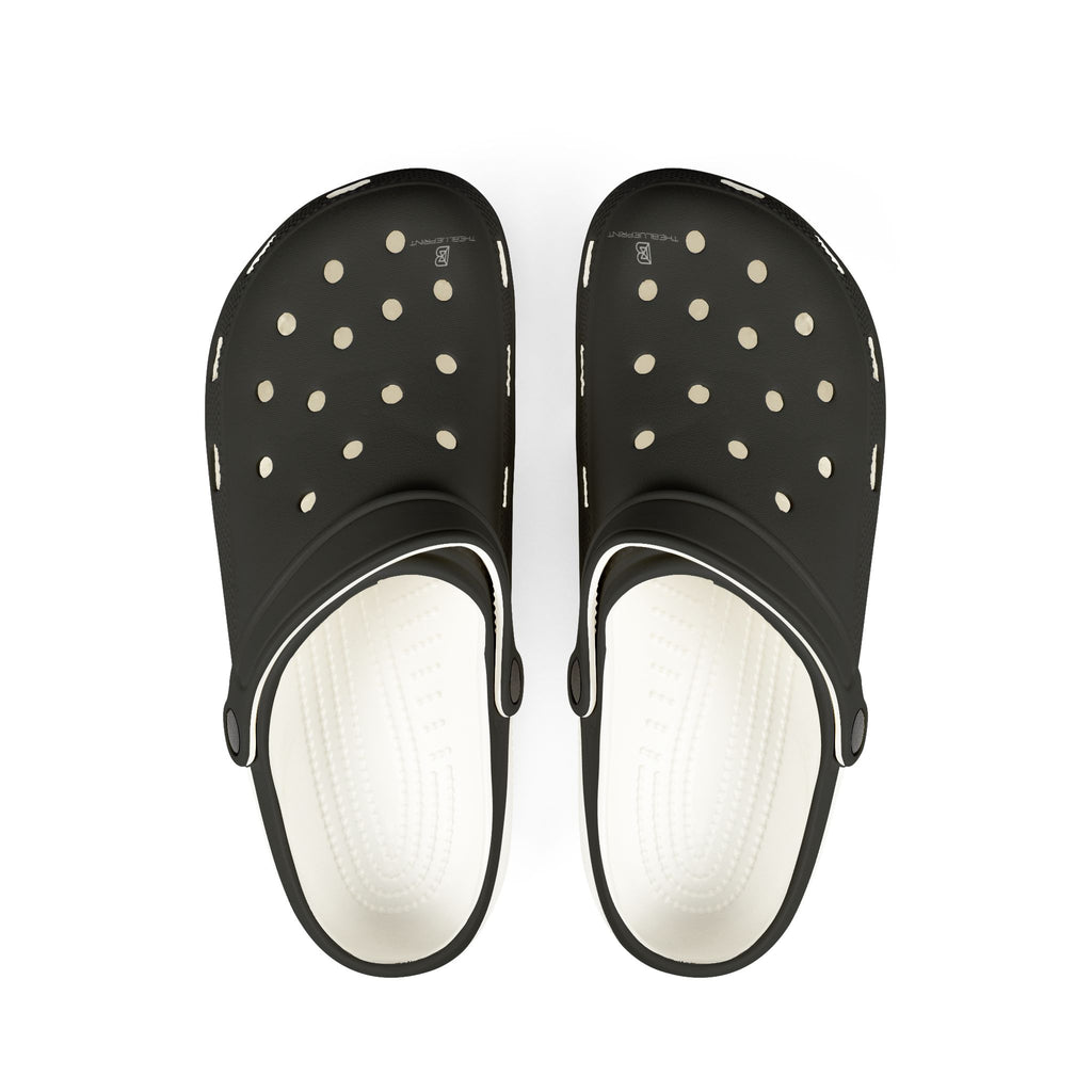 Black EVA Foam Clogs — Lightweight Slip-On Garden & Beach Shoes