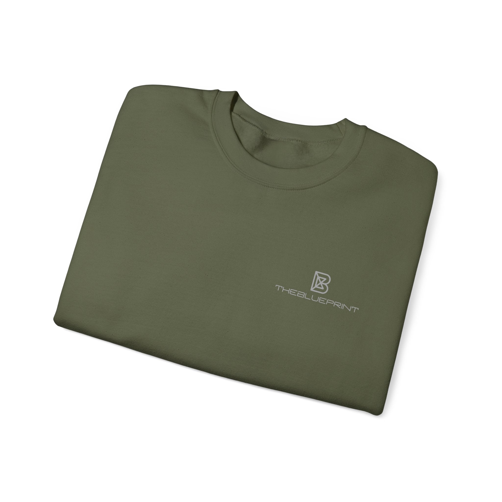 Copy of Minimal Logo Crewneck Sweatshirt | Small Chest Emblem, White