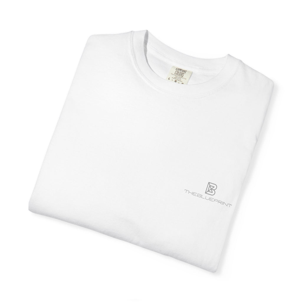 Minimal White T-Shirt with Small Chest Logo — 'B' Monogram Tee