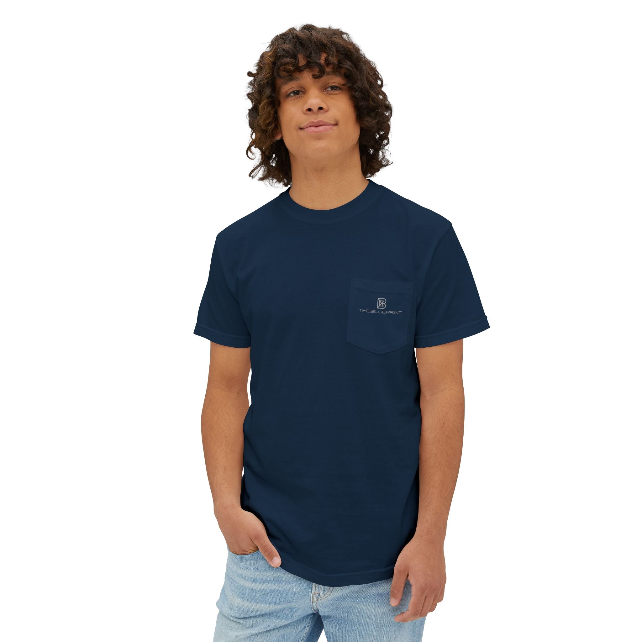 Pocket Garment-Dyed T-Shirt — Minimal White Pocket Tee