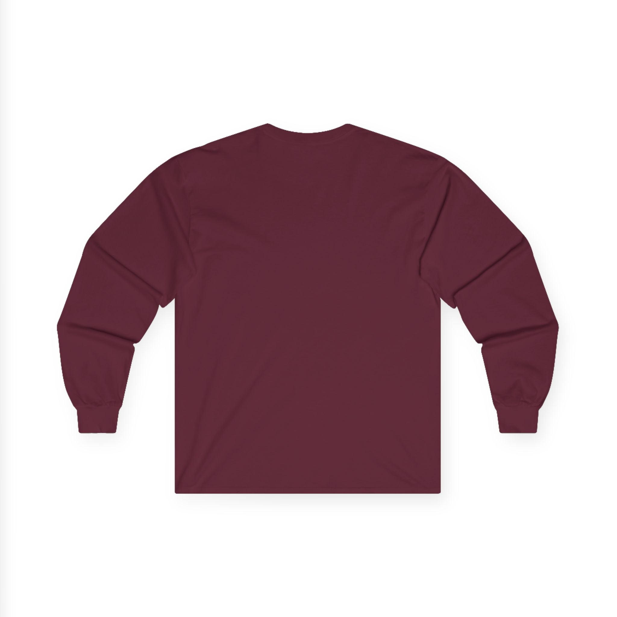 Minimalist Pocket Logo Long Sleeve Tee — Heather Grey Cotton Shirt