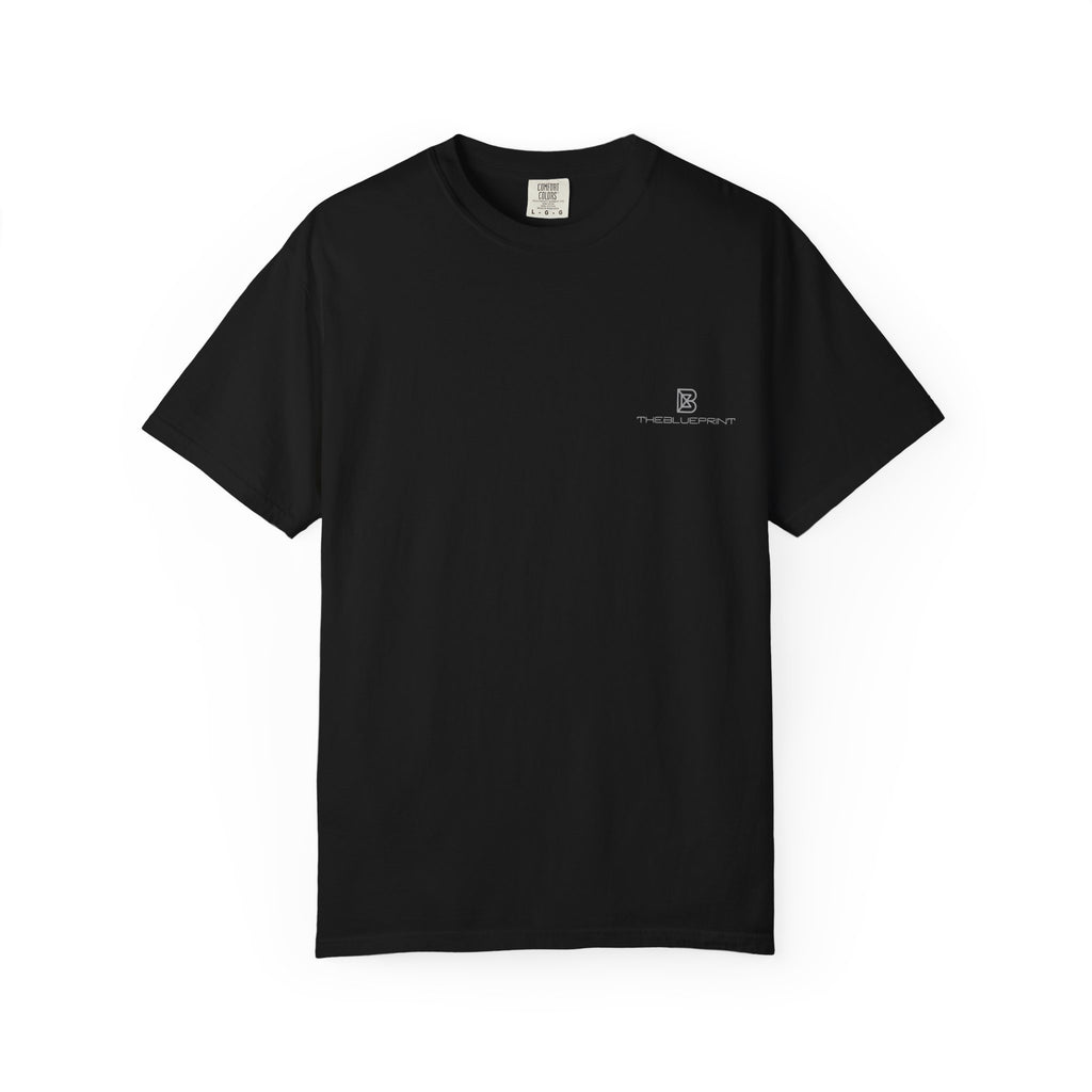 Minimal White T-Shirt with Small Chest Logo — 'B' Monogram Tee