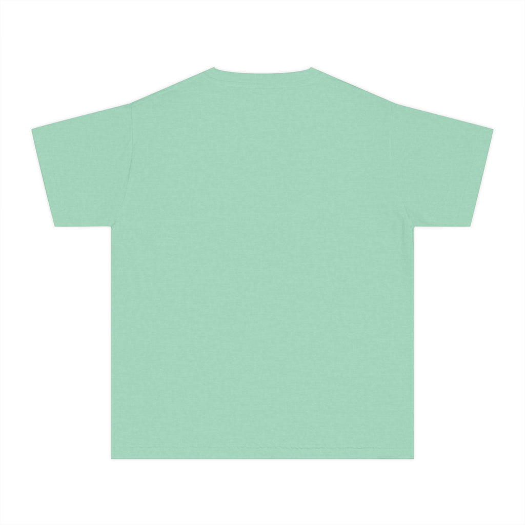 Youth Tee — Minimal Pastel Yellow Chest Logo Kids T-Shirt