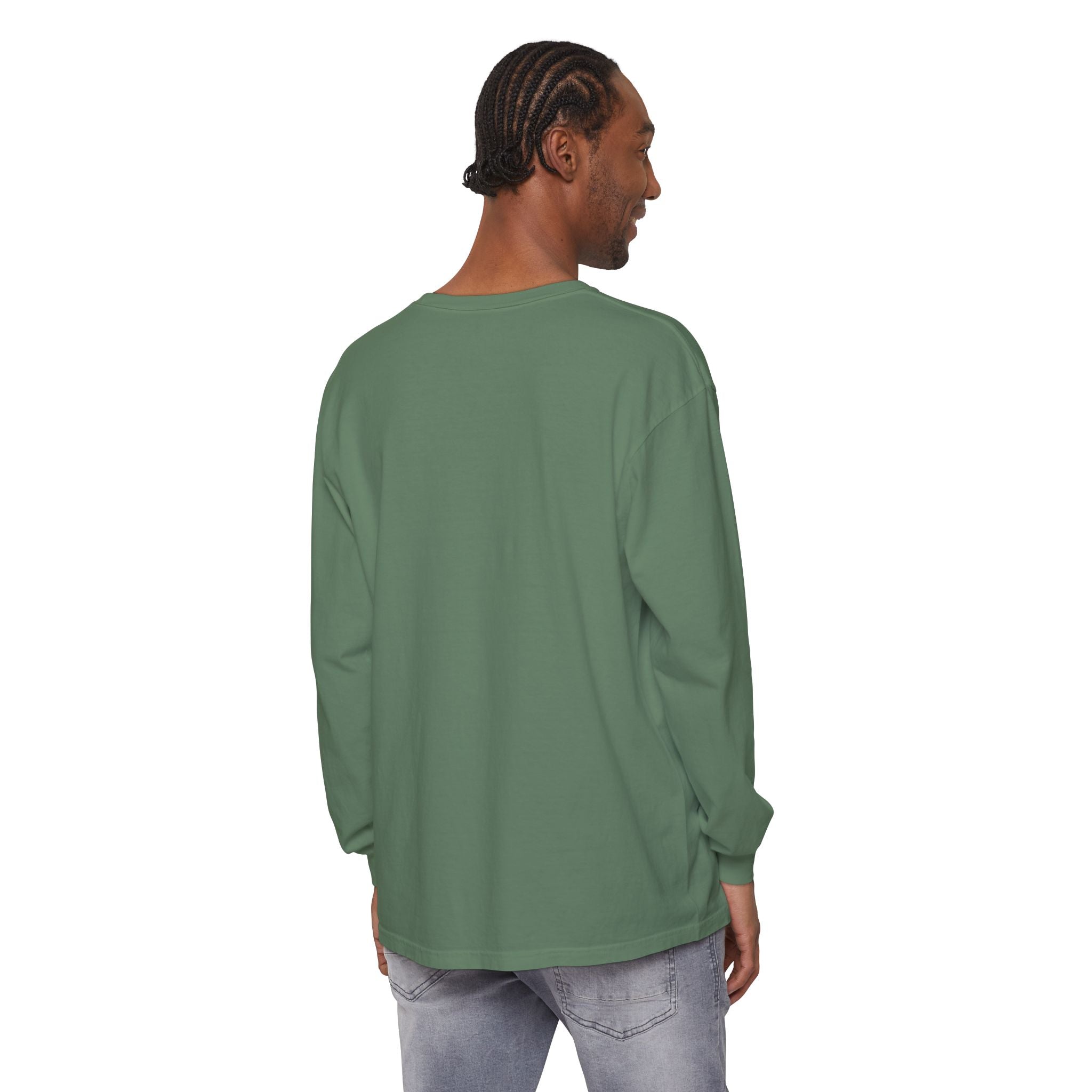 Minimalist White Long Sleeve Tee — Subtle Chest Logo
