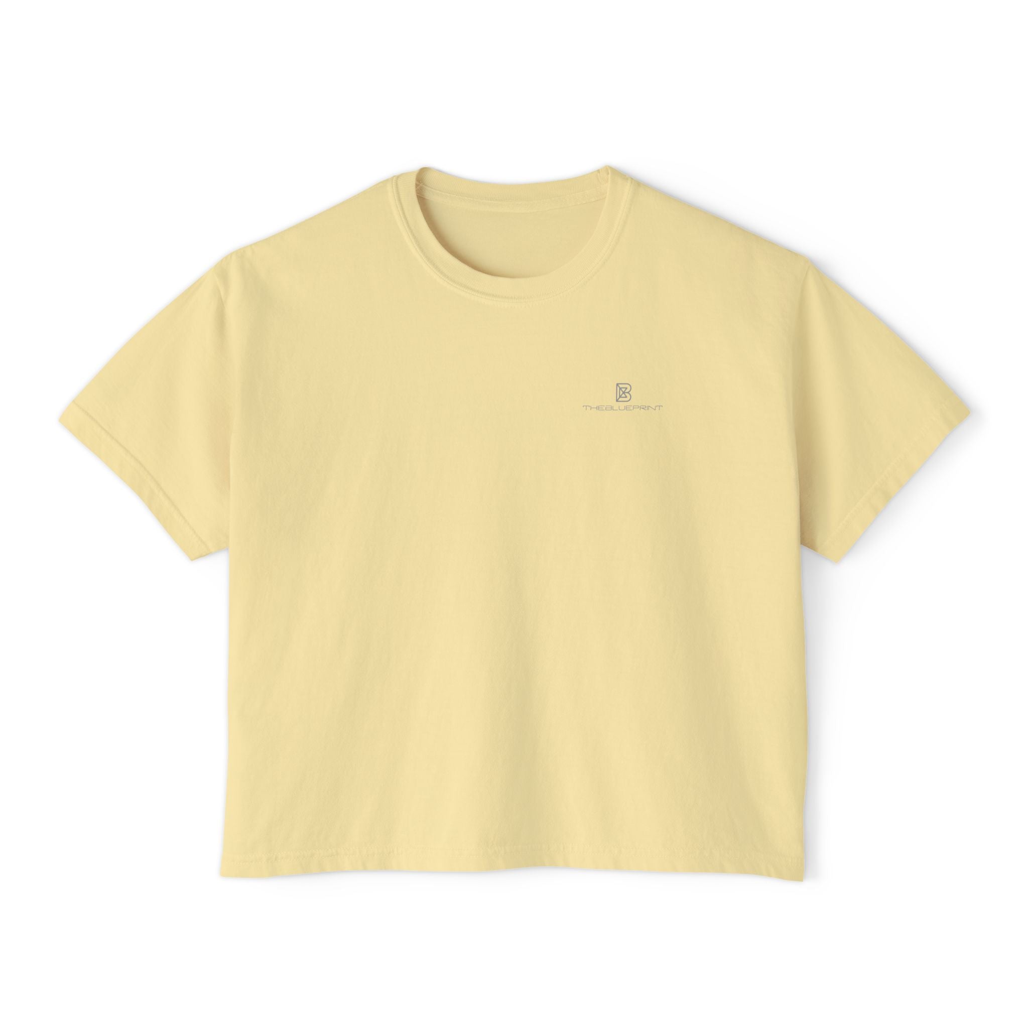 Boxy Tee — Minimal White Women's Cropped T-Shirt