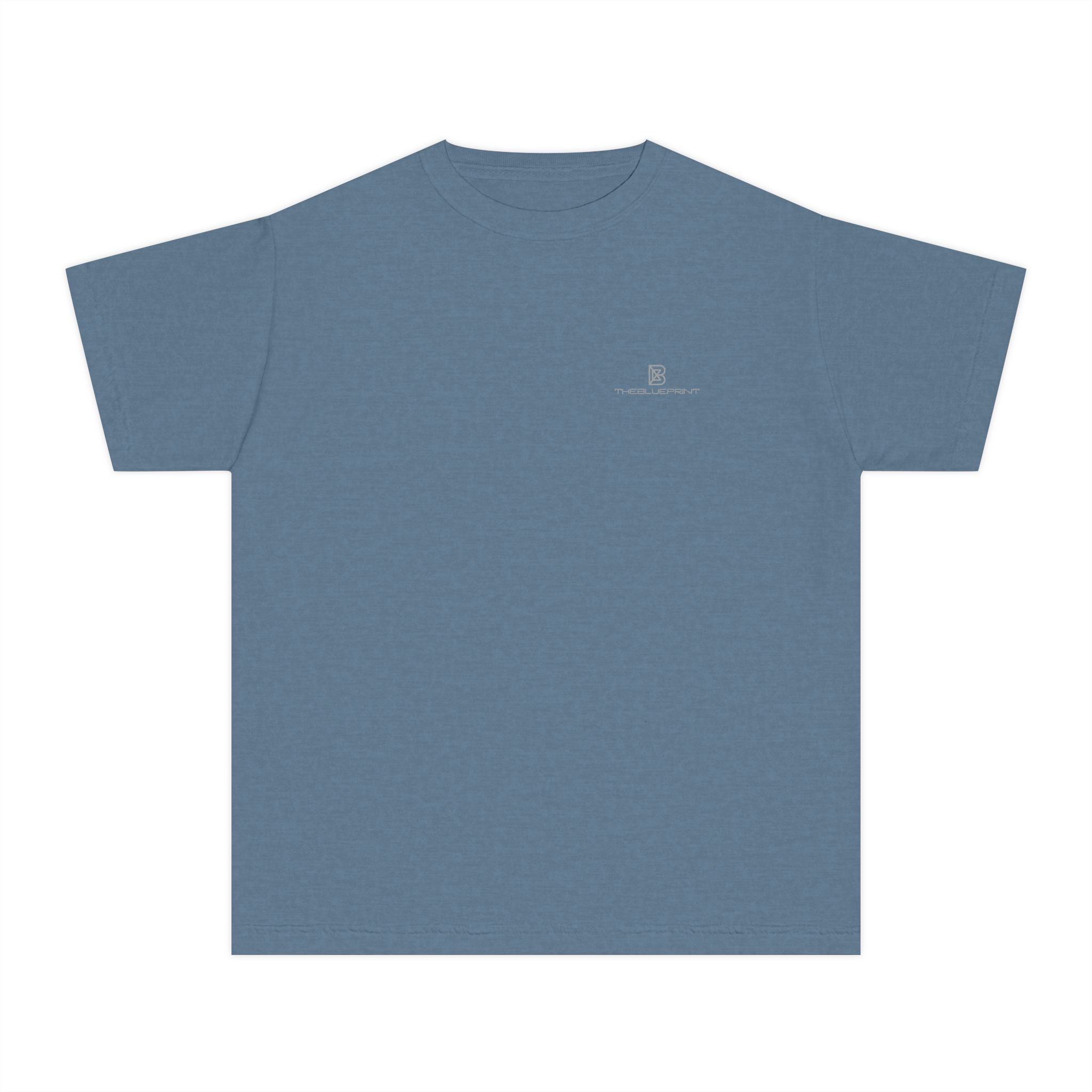 Youth Tee — Minimal Pastel Yellow Chest Logo Kids T-Shirt
