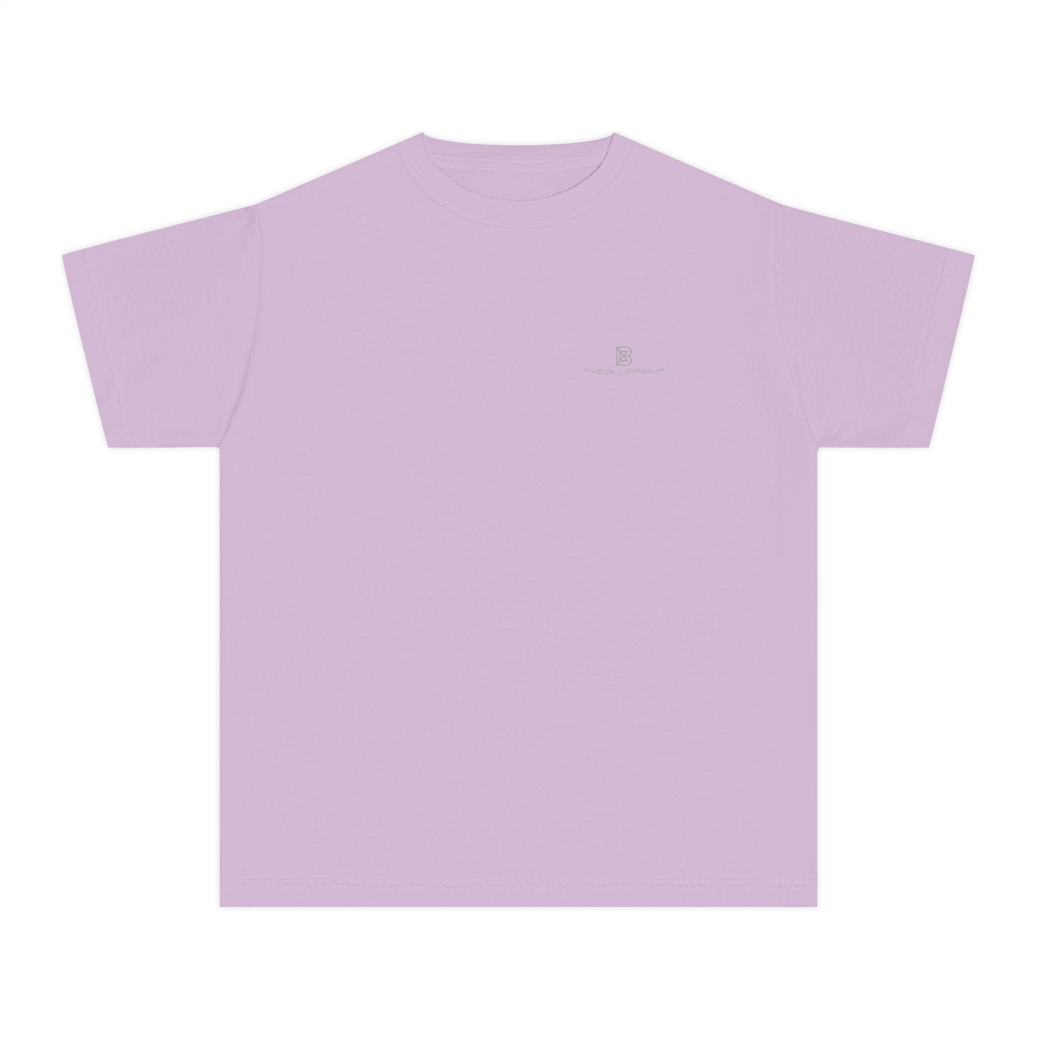 Youth Tee — Minimal Pastel Yellow Chest Logo Kids T-Shirt