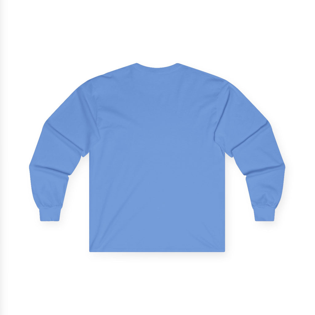 Minimalist Pocket Logo Long Sleeve Tee — Heather Grey Cotton Shirt