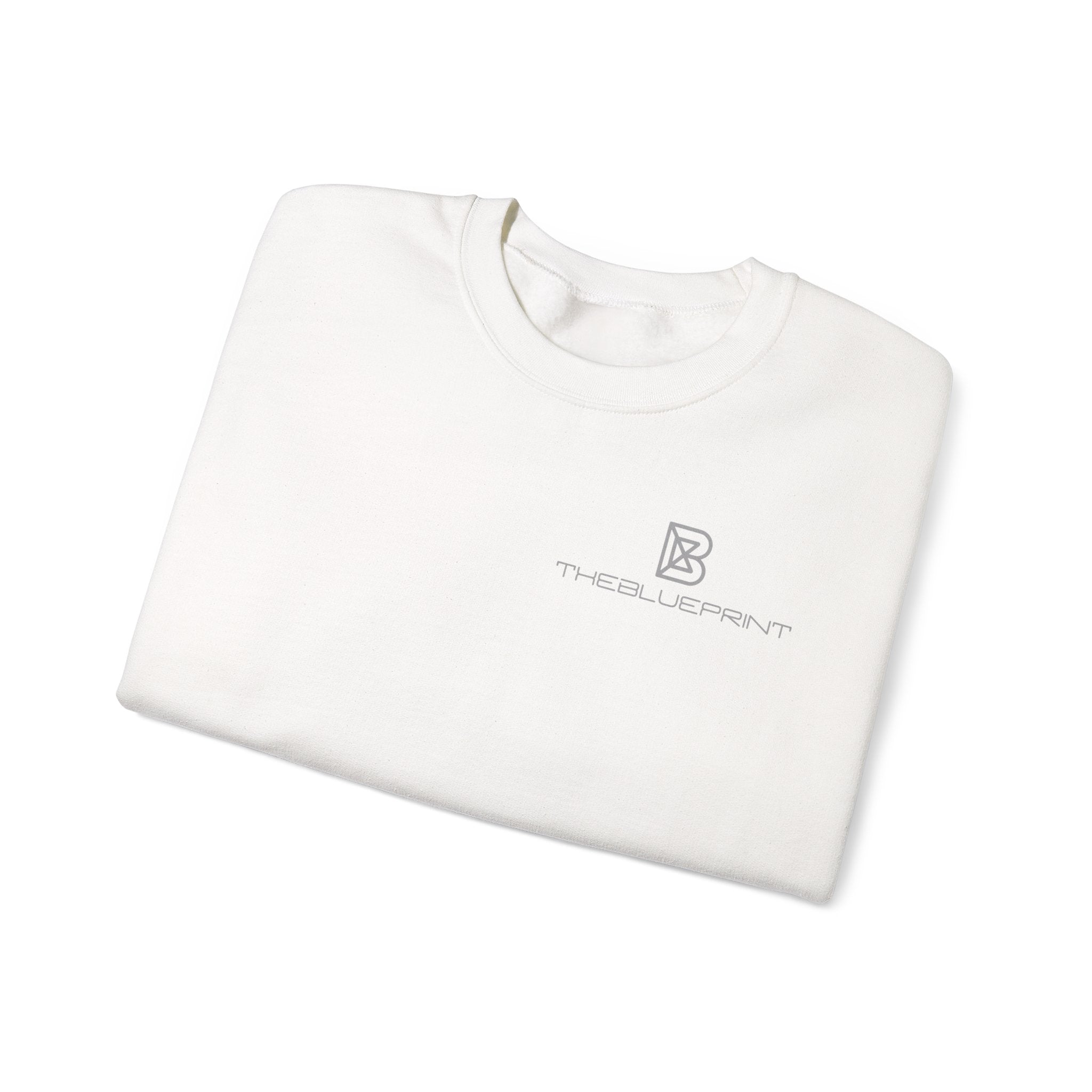 Copy of Minimal Logo Crewneck Sweatshirt | Small Chest Emblem, White