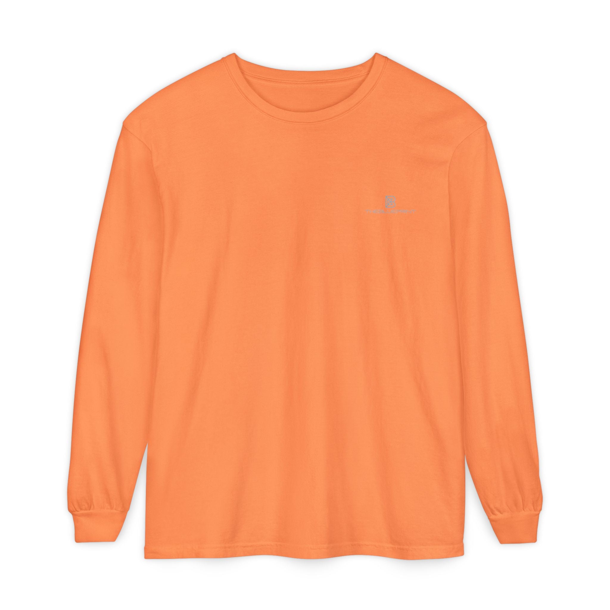 Minimalist White Long Sleeve Tee — Subtle Chest Logo