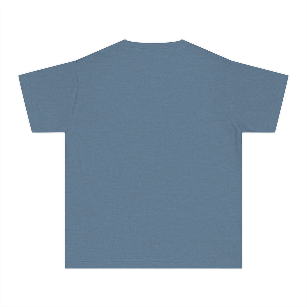 Youth Tee — Minimal Pastel Yellow Chest Logo Kids T-Shirt