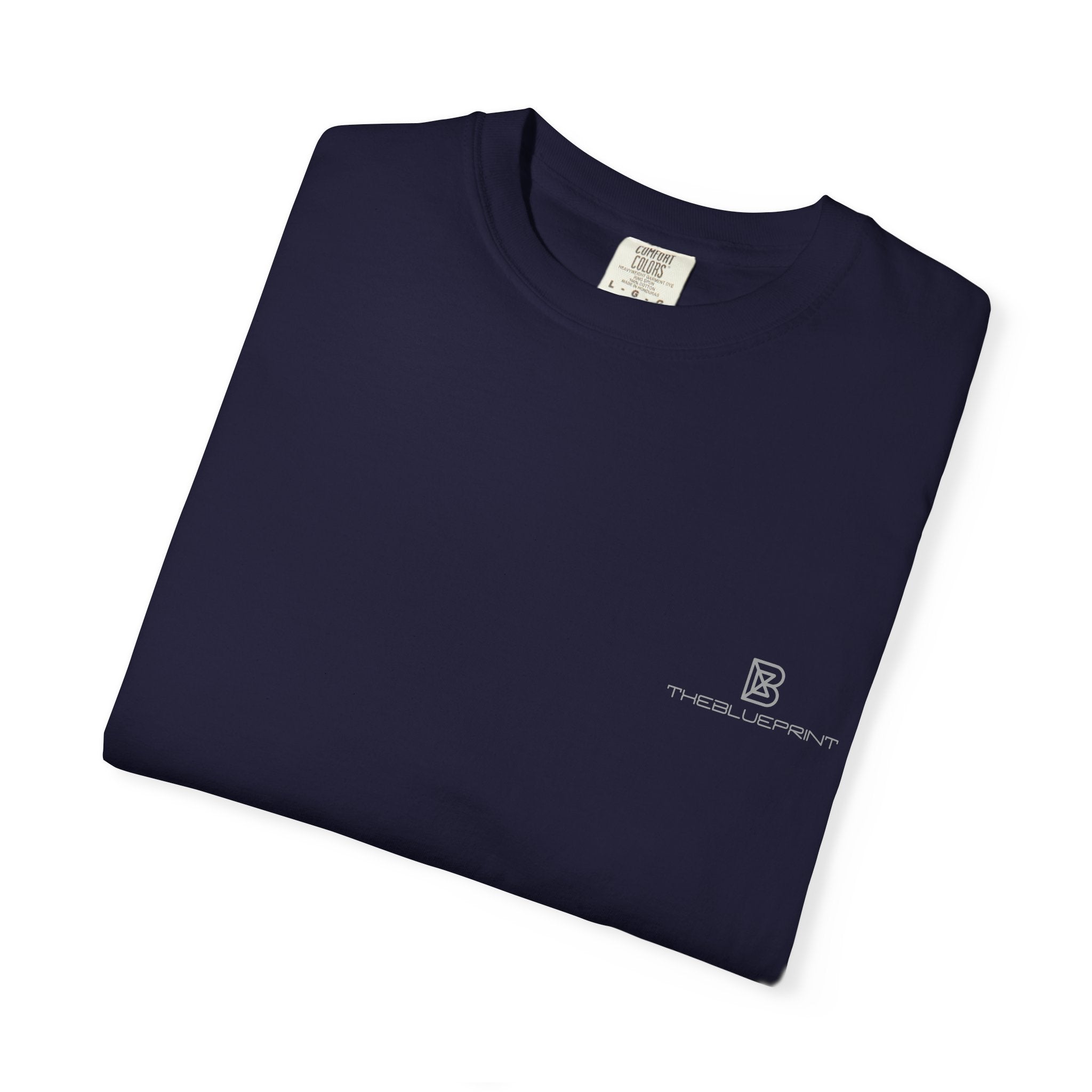 Minimal White T-Shirt with Small Chest Logo — 'B' Monogram Tee