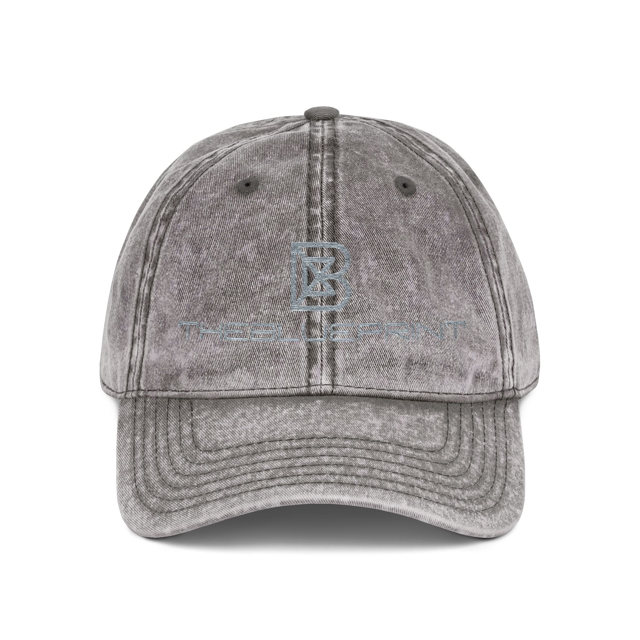 Embroidered Vintage Red Cap — Distressed Logo Baseball Hat