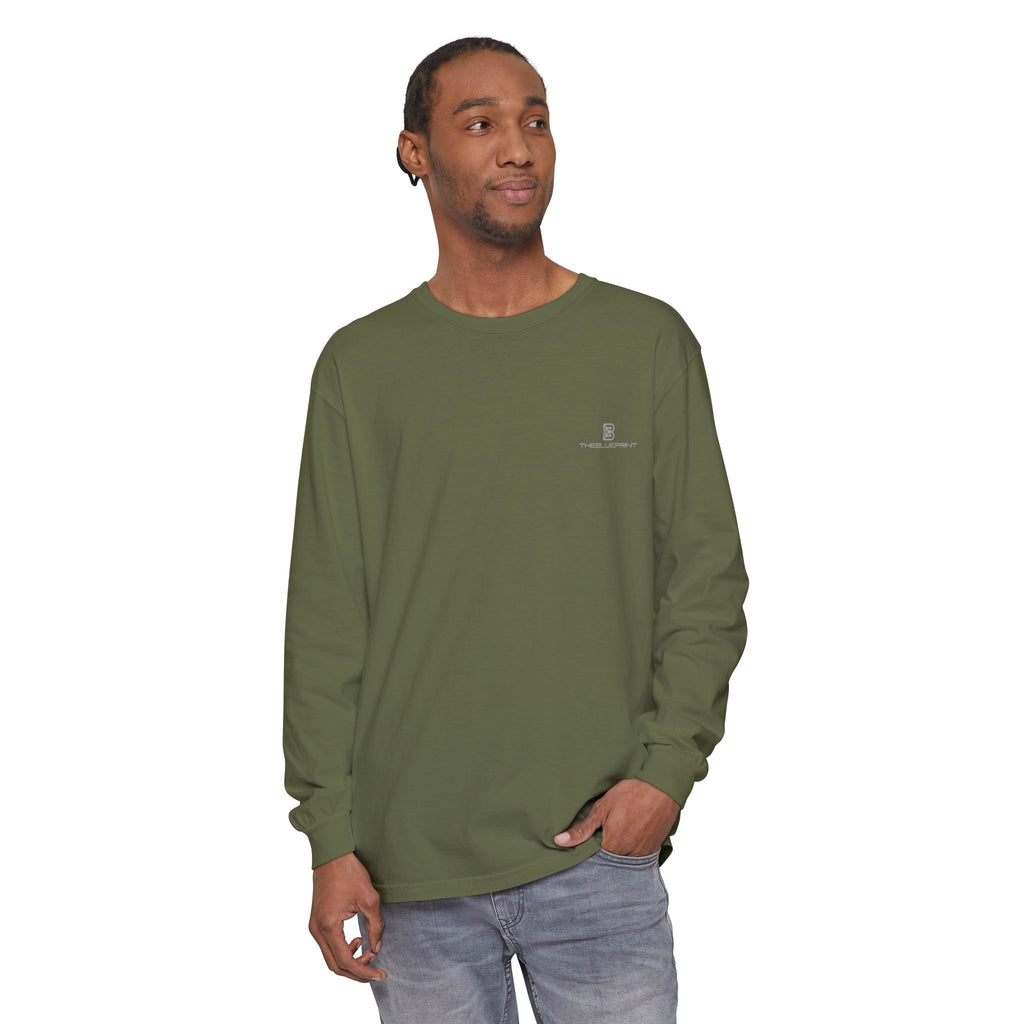Minimalist White Long Sleeve Tee — Subtle Chest Logo