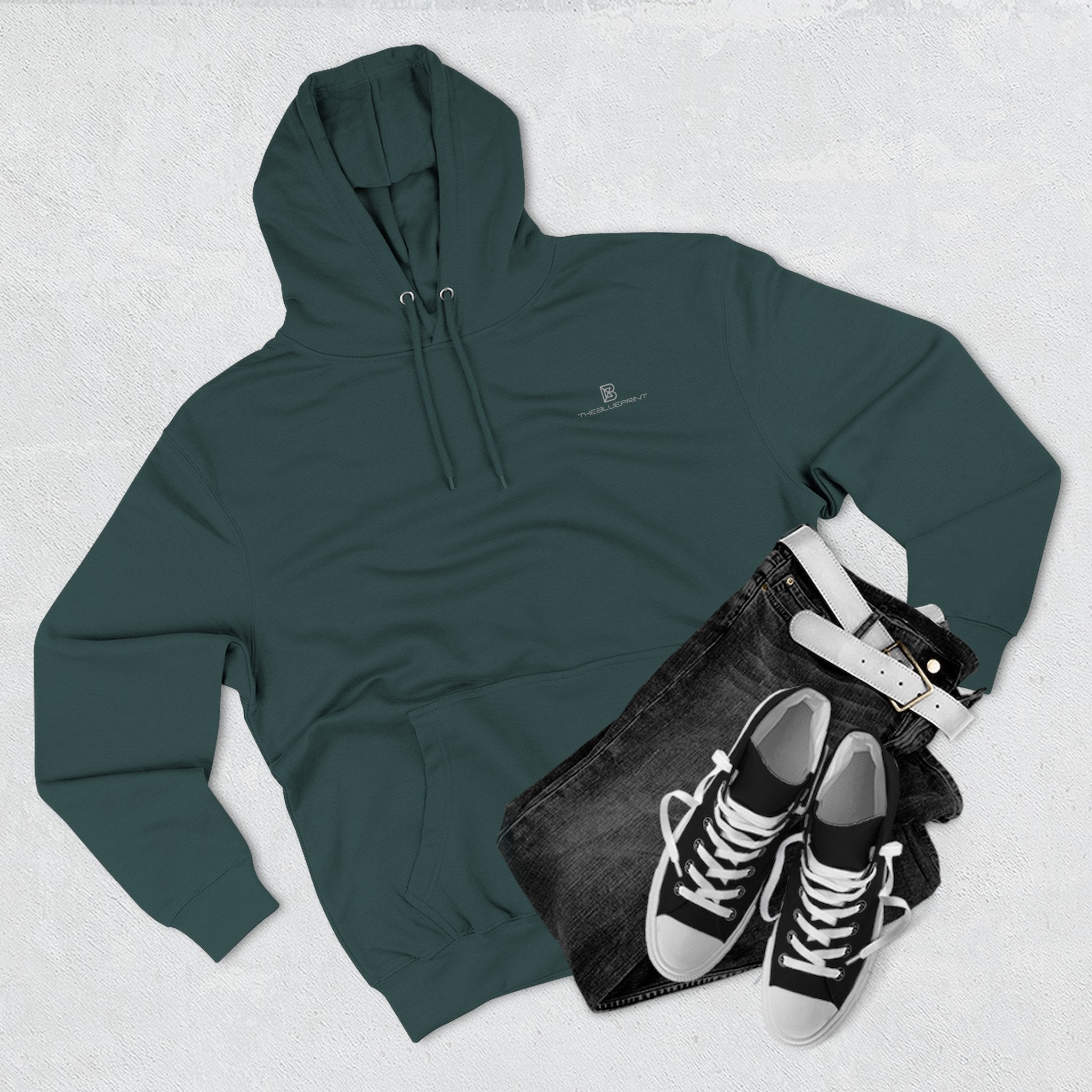 Classic White Fleece Hoodie — Cozy Everyday Pullover