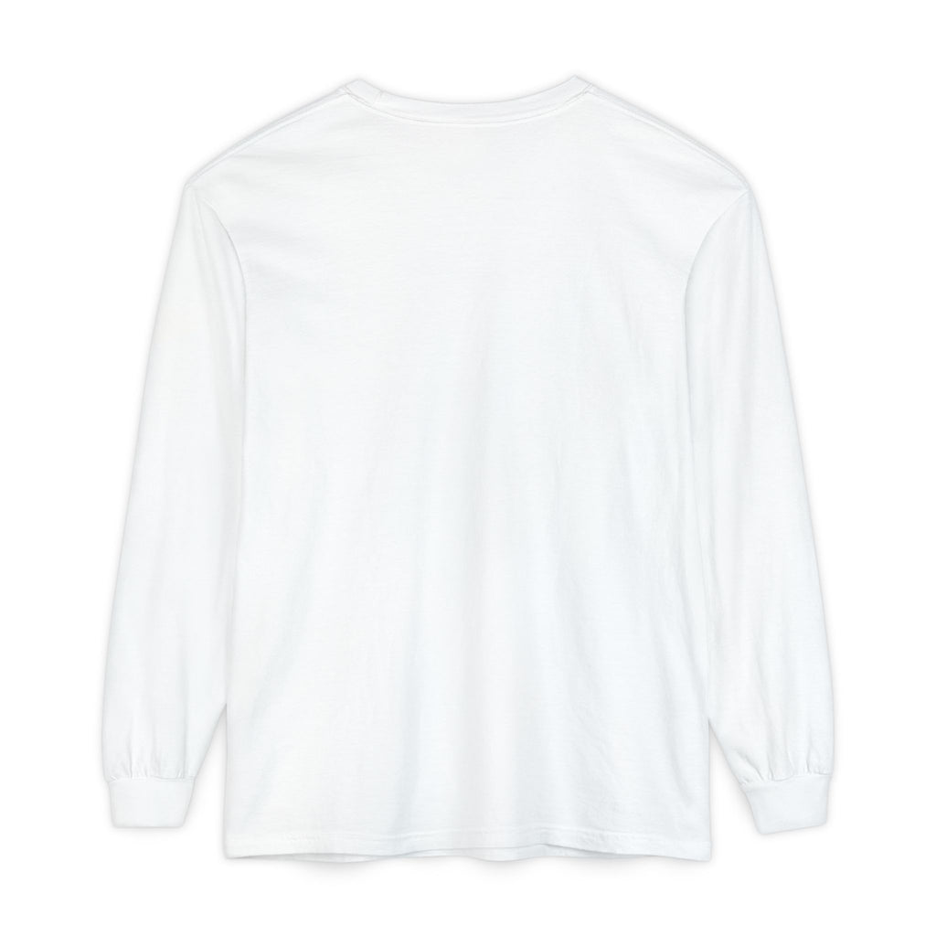 Minimalist White Long Sleeve Tee — Subtle Chest Logo