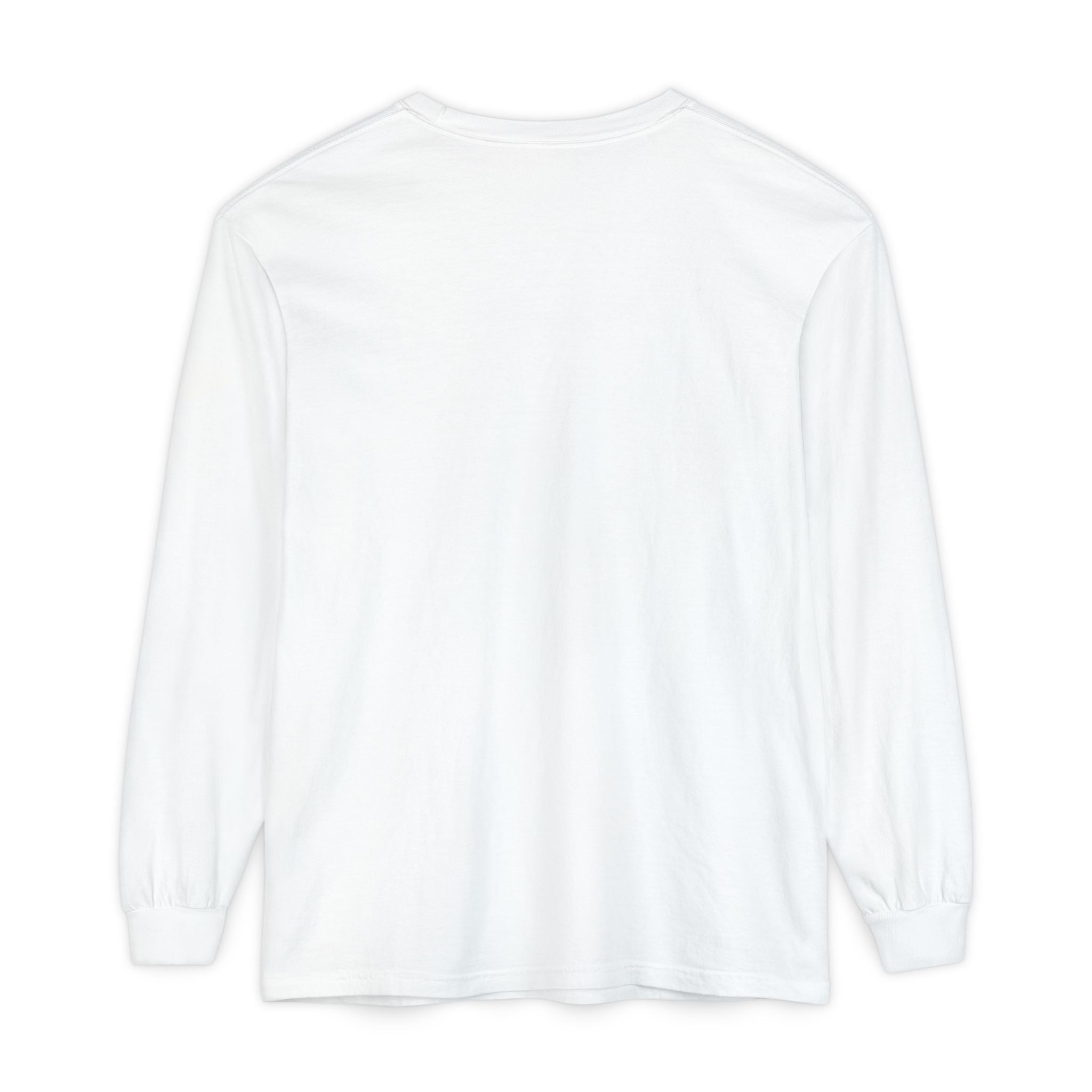 Minimalist White Long Sleeve Tee — Subtle Chest Logo