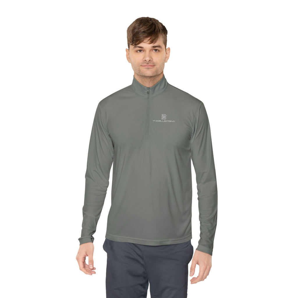 Quarter-Zip Pullover — Minimalist Small Logo Chest Pullover