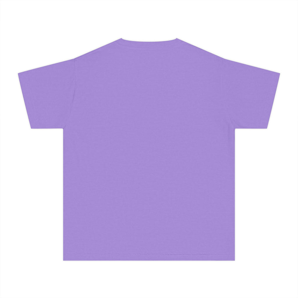 Youth Tee — Minimal Pastel Yellow Chest Logo Kids T-Shirt