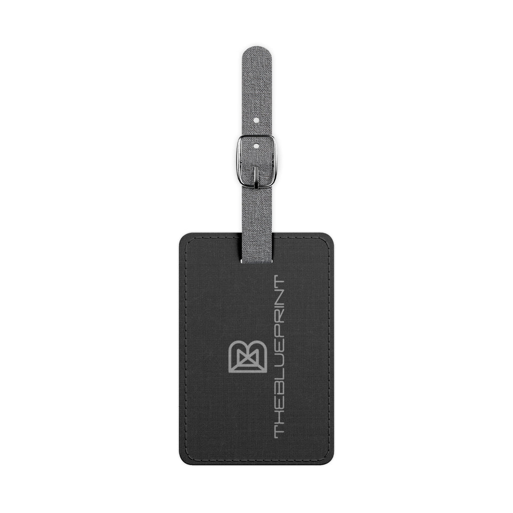 Personalized Saffiano Leather-Style Luggage Tag — Rectangle Travel ID
