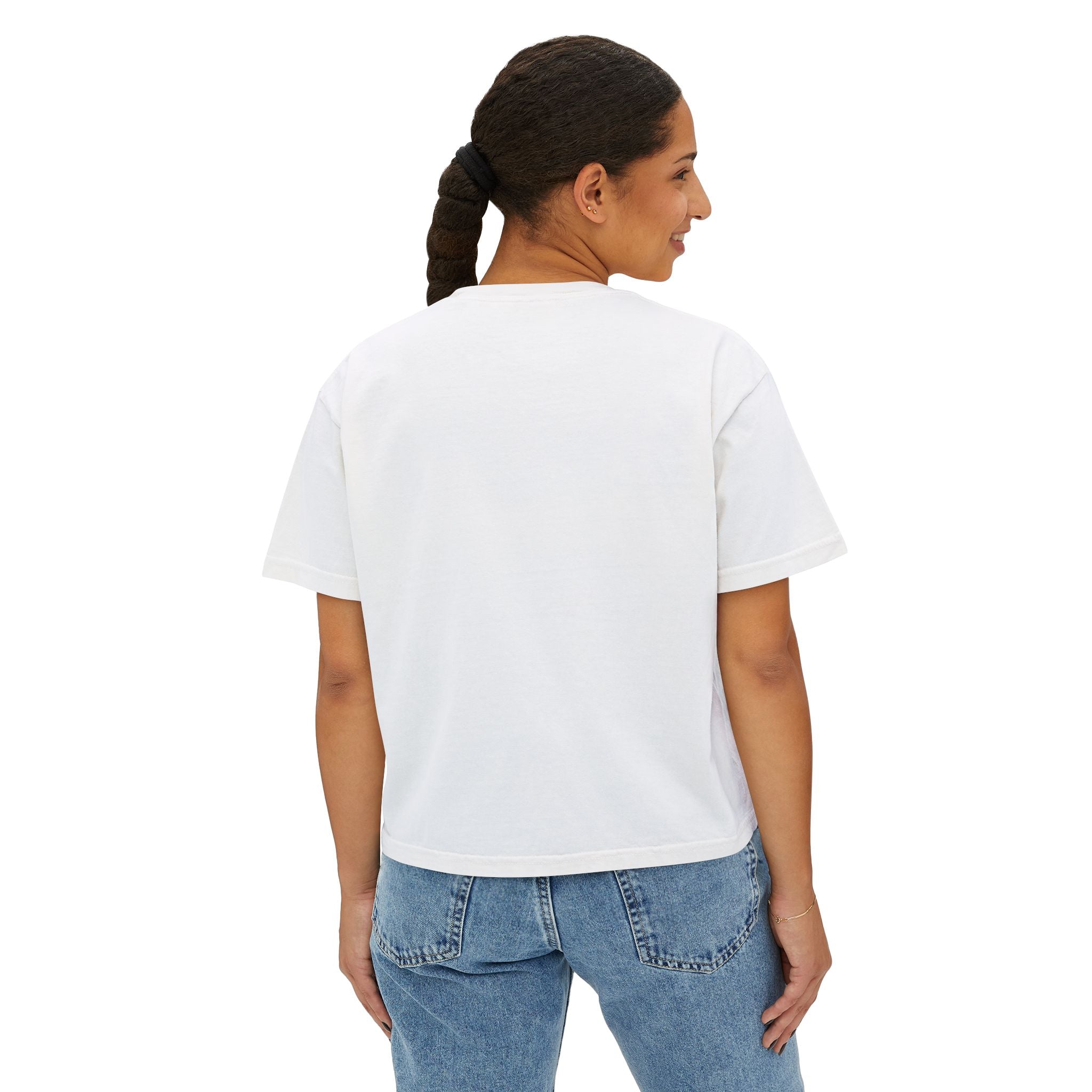 Boxy Tee — Minimal White Women's Cropped T-Shirt