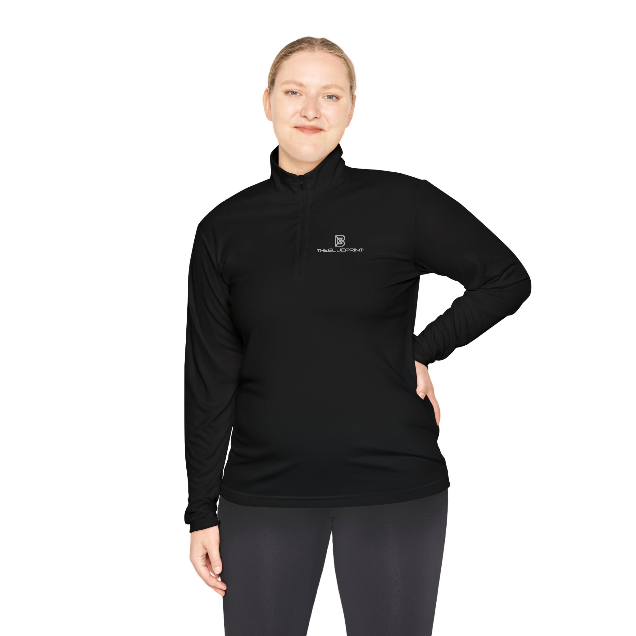 Quarter-Zip Pullover — Minimalist Small Logo Chest Pullover