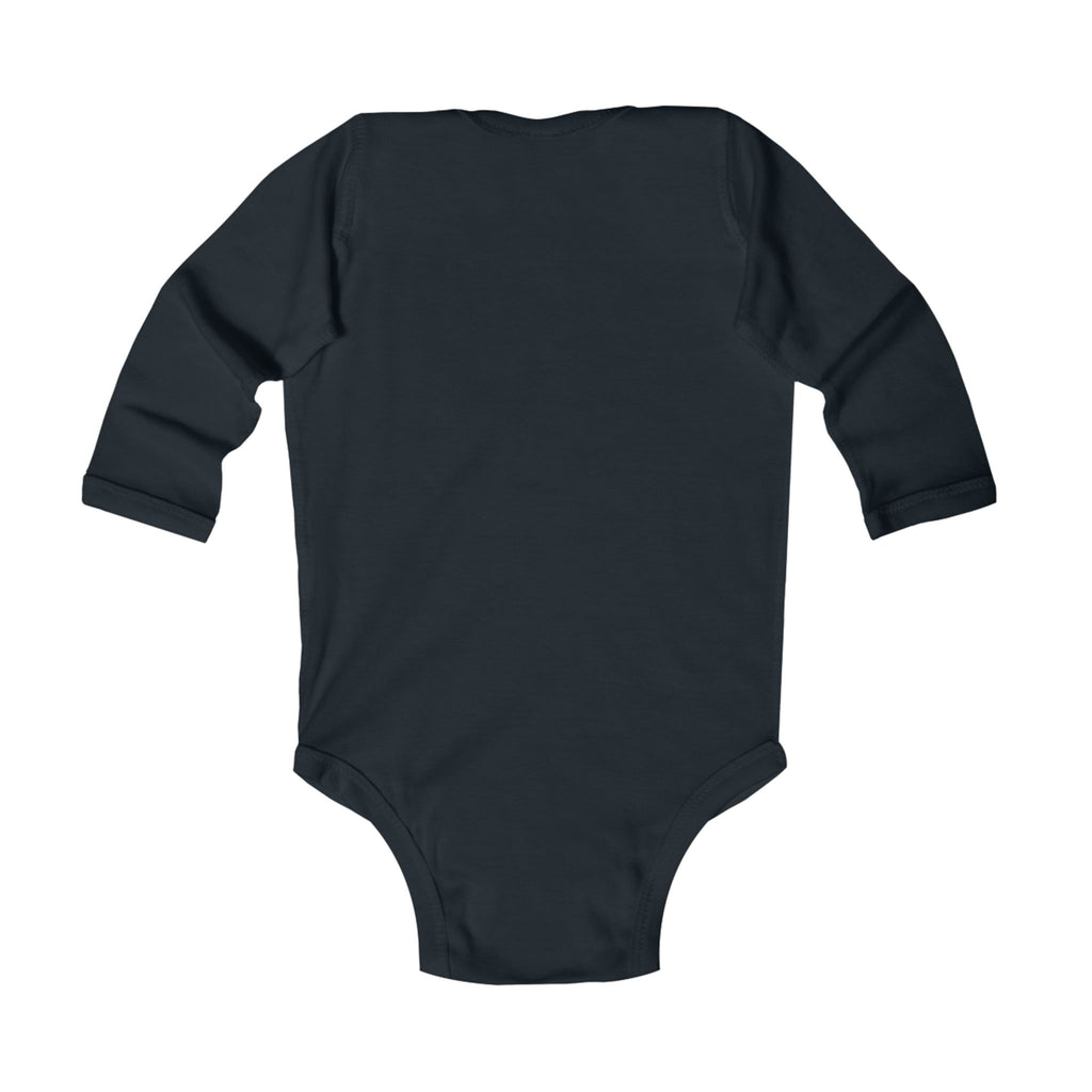Minimal Logo Infant Long Sleeve Bodysuit — The Blueprint Design
