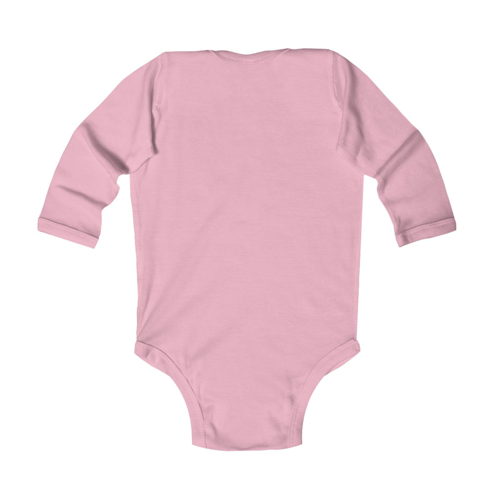 Minimal Logo Infant Long Sleeve Bodysuit — The Blueprint Design