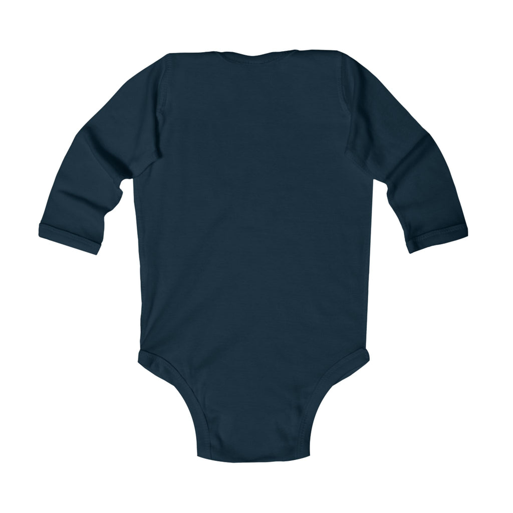 Minimal Logo Infant Long Sleeve Bodysuit — The Blueprint Design