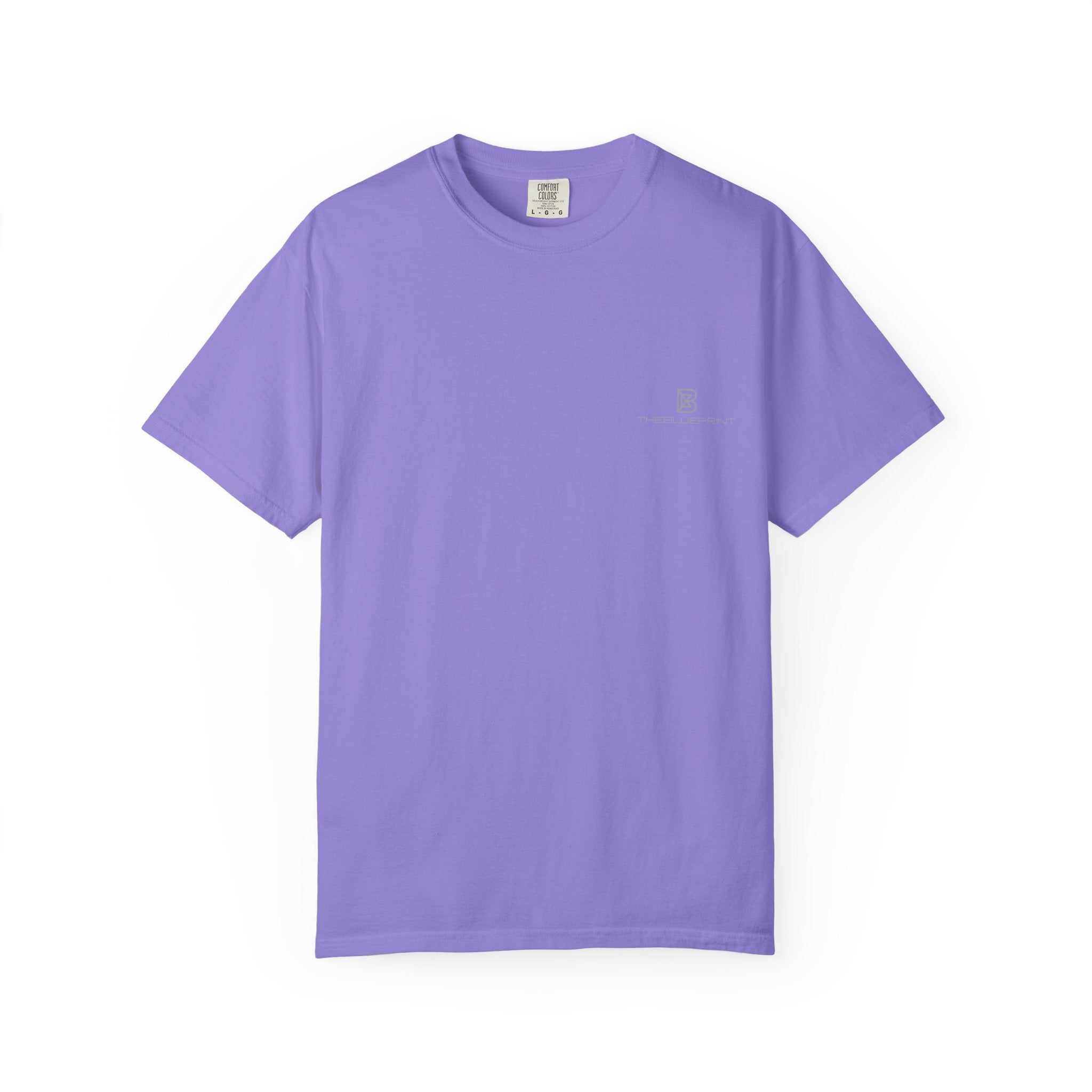 Minimal White T-Shirt with Small Chest Logo — 'B' Monogram Tee