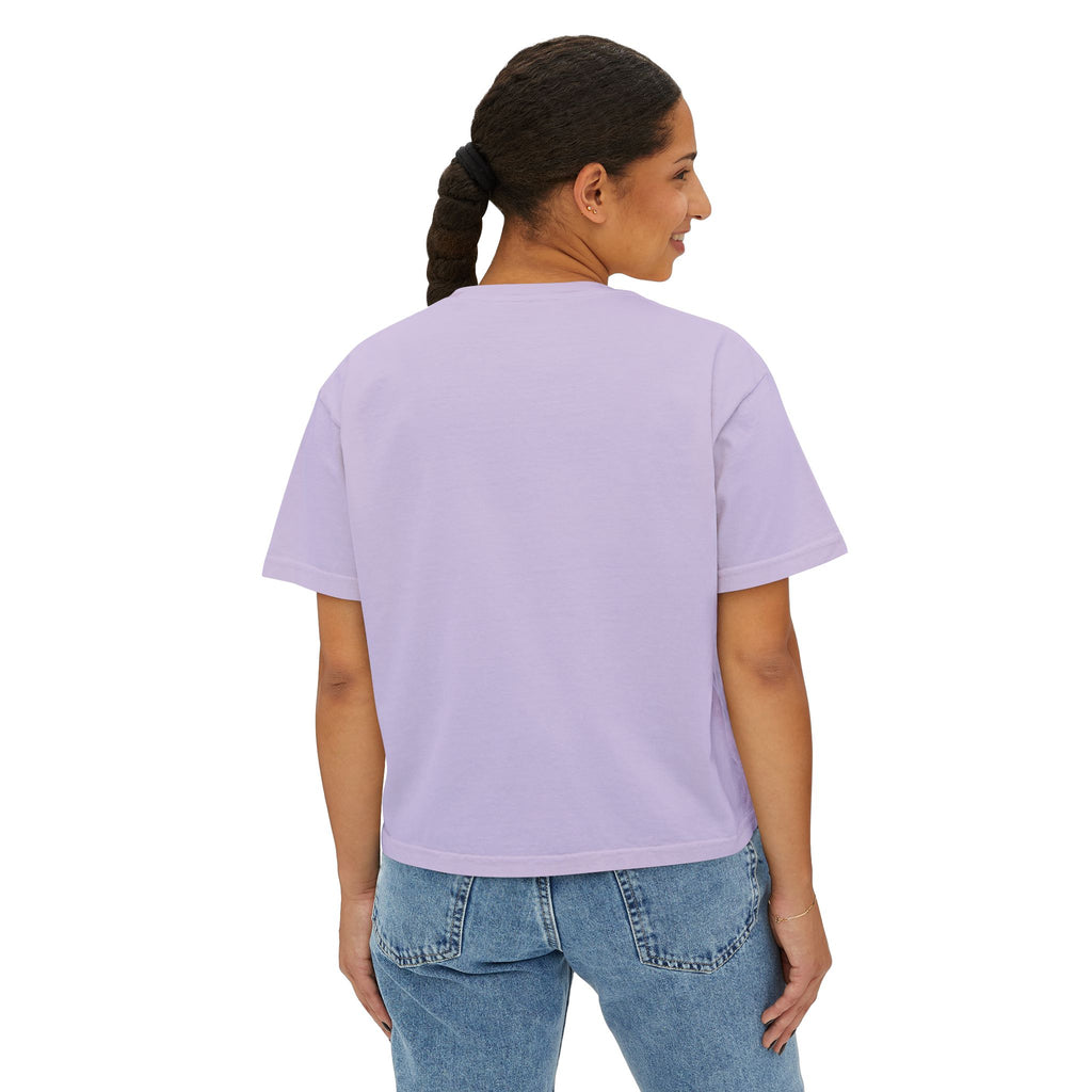 Boxy Tee — Minimal White Women's Cropped T-Shirt
