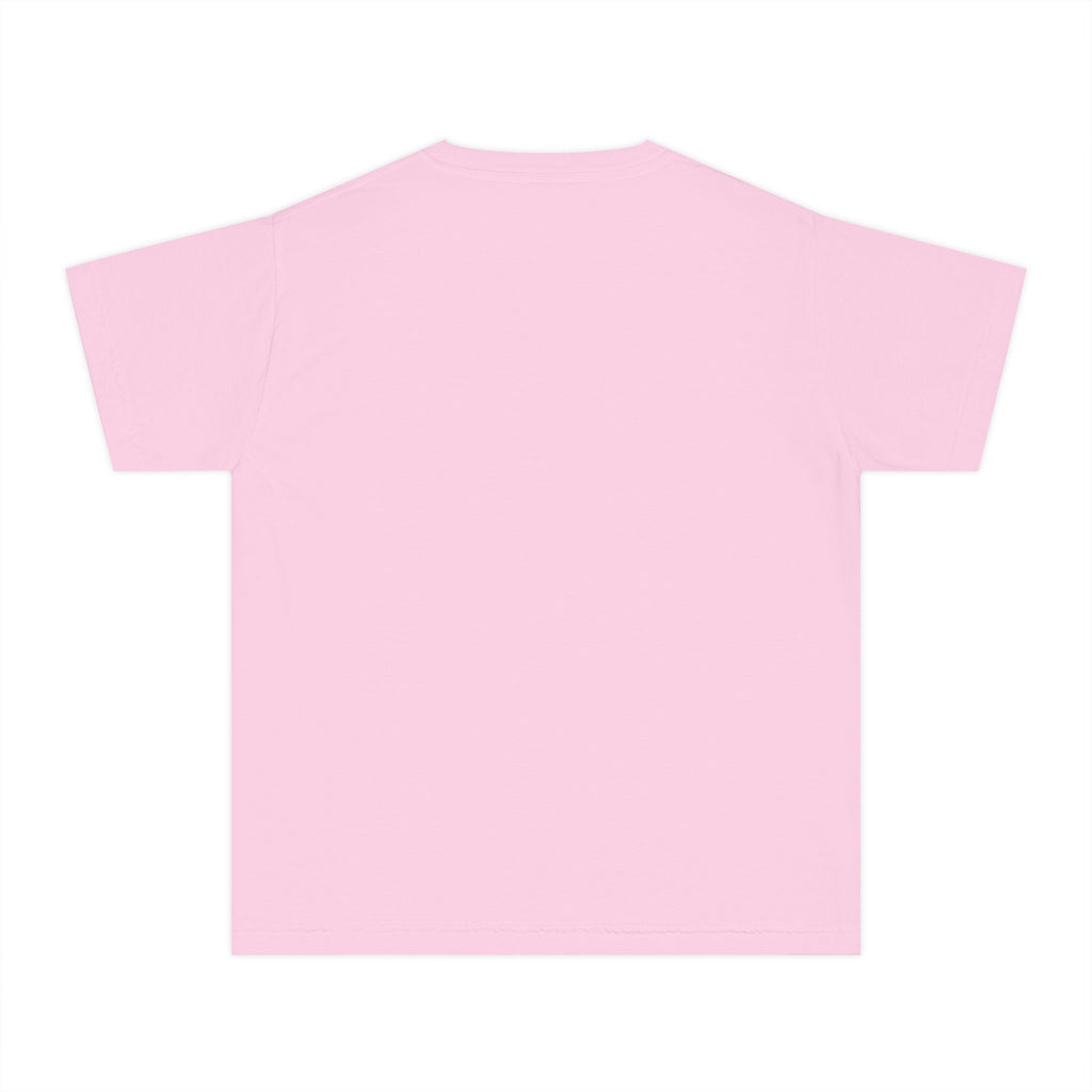 Youth Tee — Minimal Pastel Yellow Chest Logo Kids T-Shirt