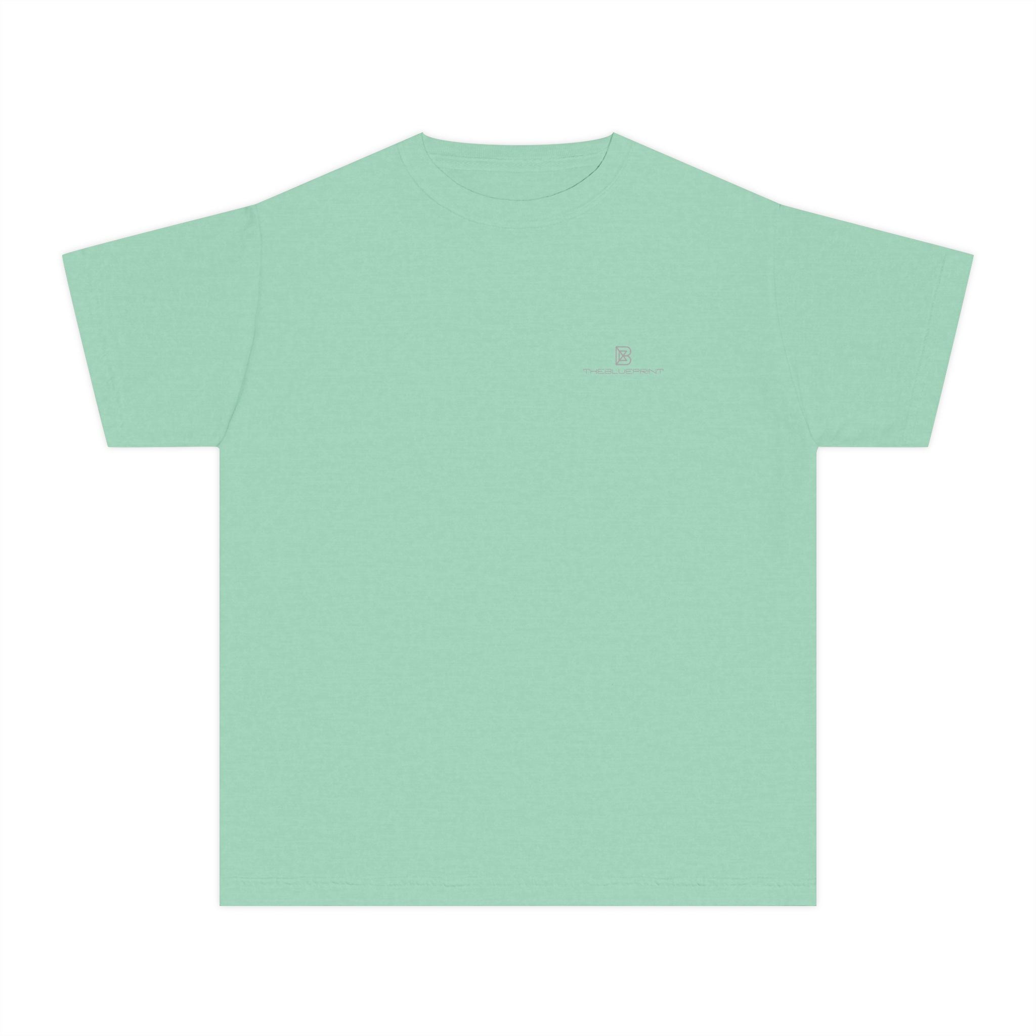 Youth Tee — Minimal Pastel Yellow Chest Logo Kids T-Shirt