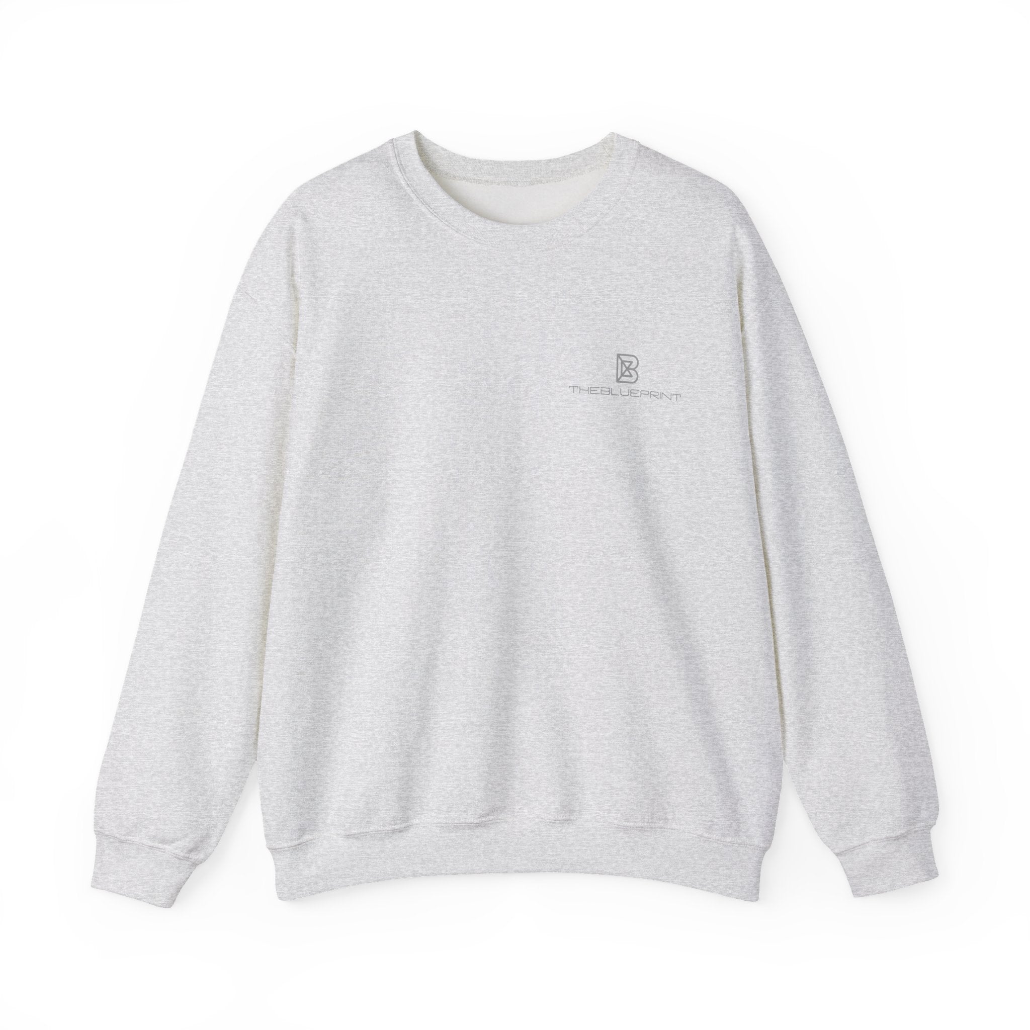 Copy of Minimal Logo Crewneck Sweatshirt | Small Chest Emblem, White
